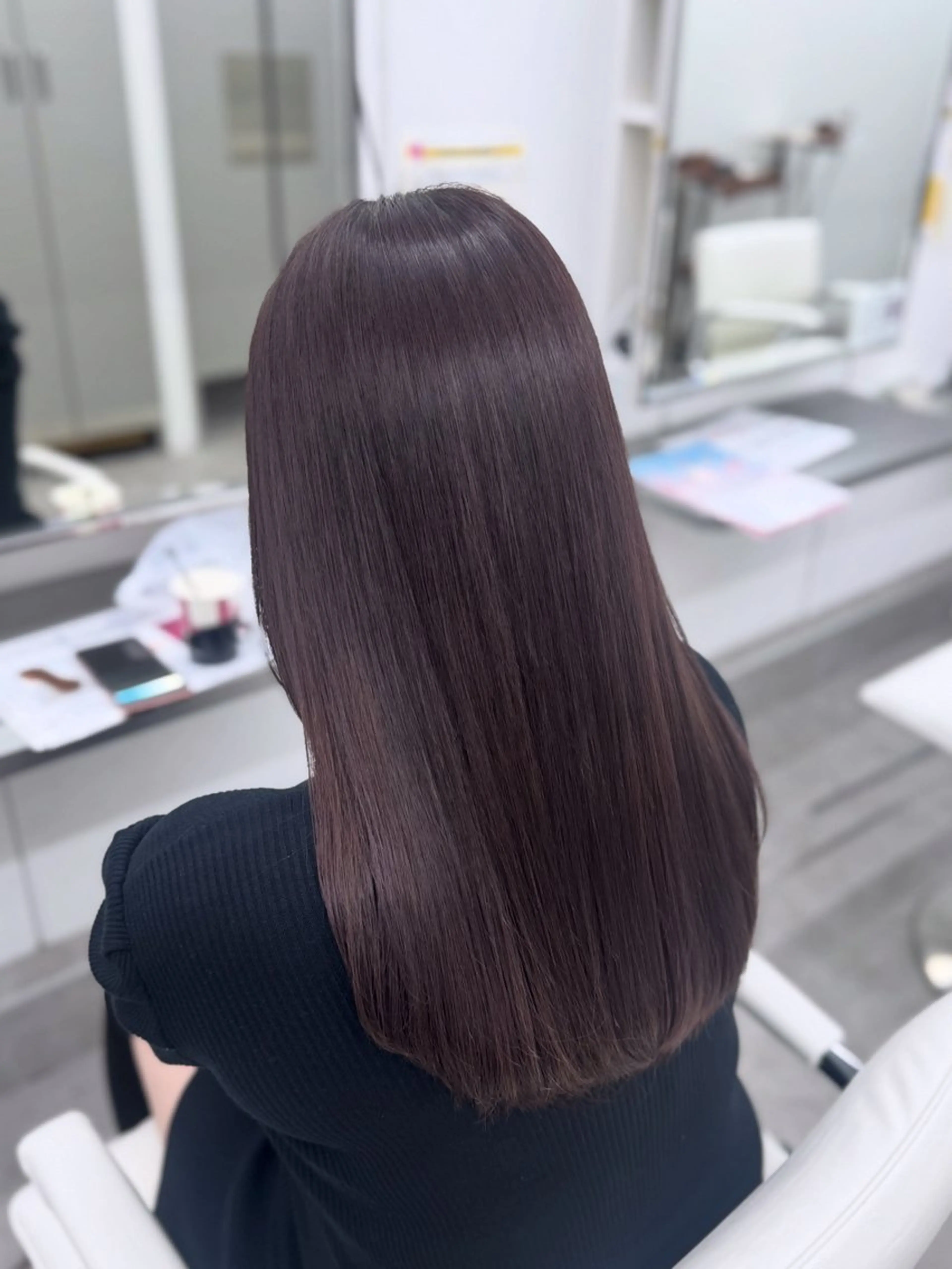 ロング カット ヘアカラー トリートメント 🕯コバ/レイヤー/ 透明感/縮毛🕯のヘアスタイル