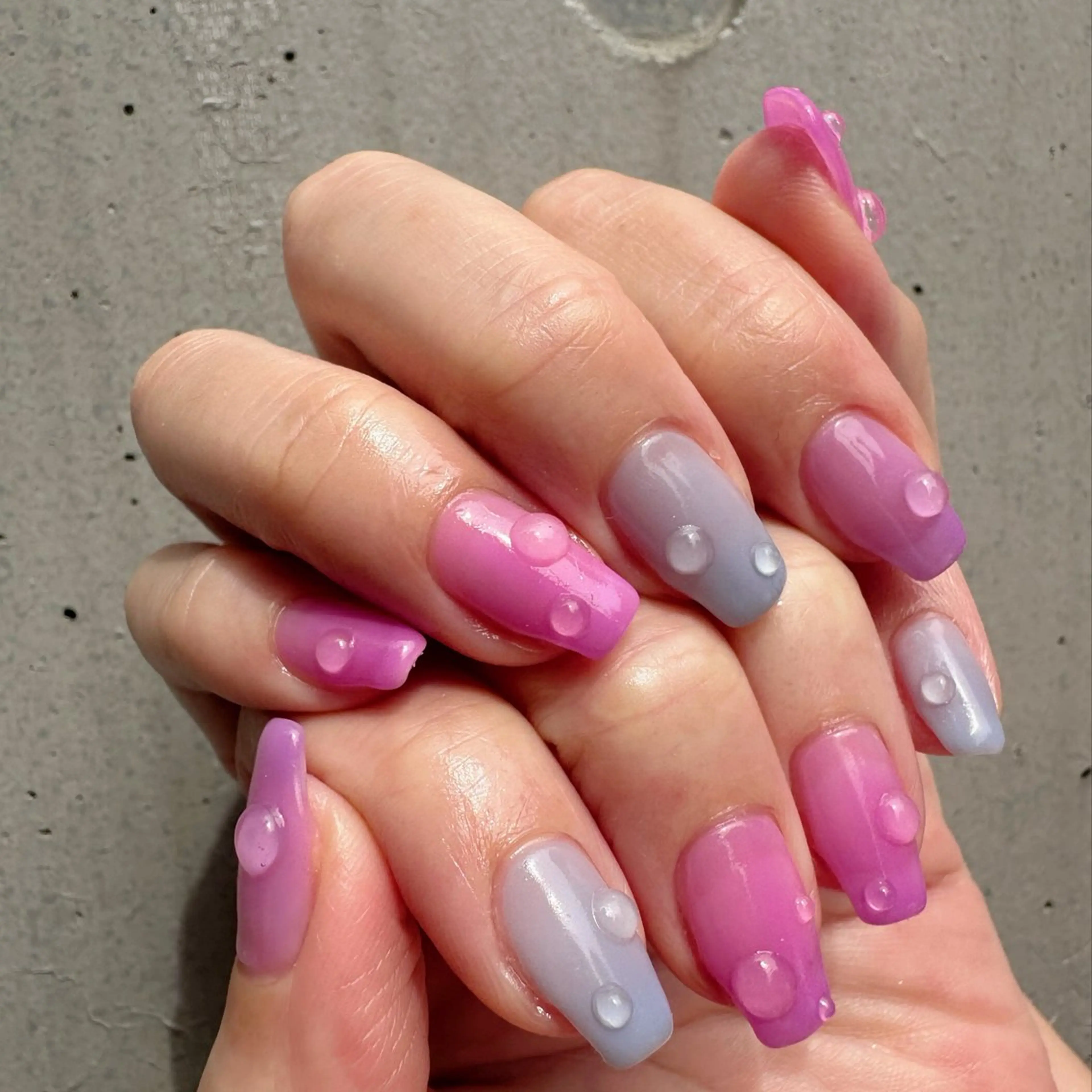 ネイル クリアネイル 氷ネイル・うるうるネイル 韓国ネイル ニュアンスネイル 夏ネイル 🪞KAPE NAIL 🪞のネイルデザイン