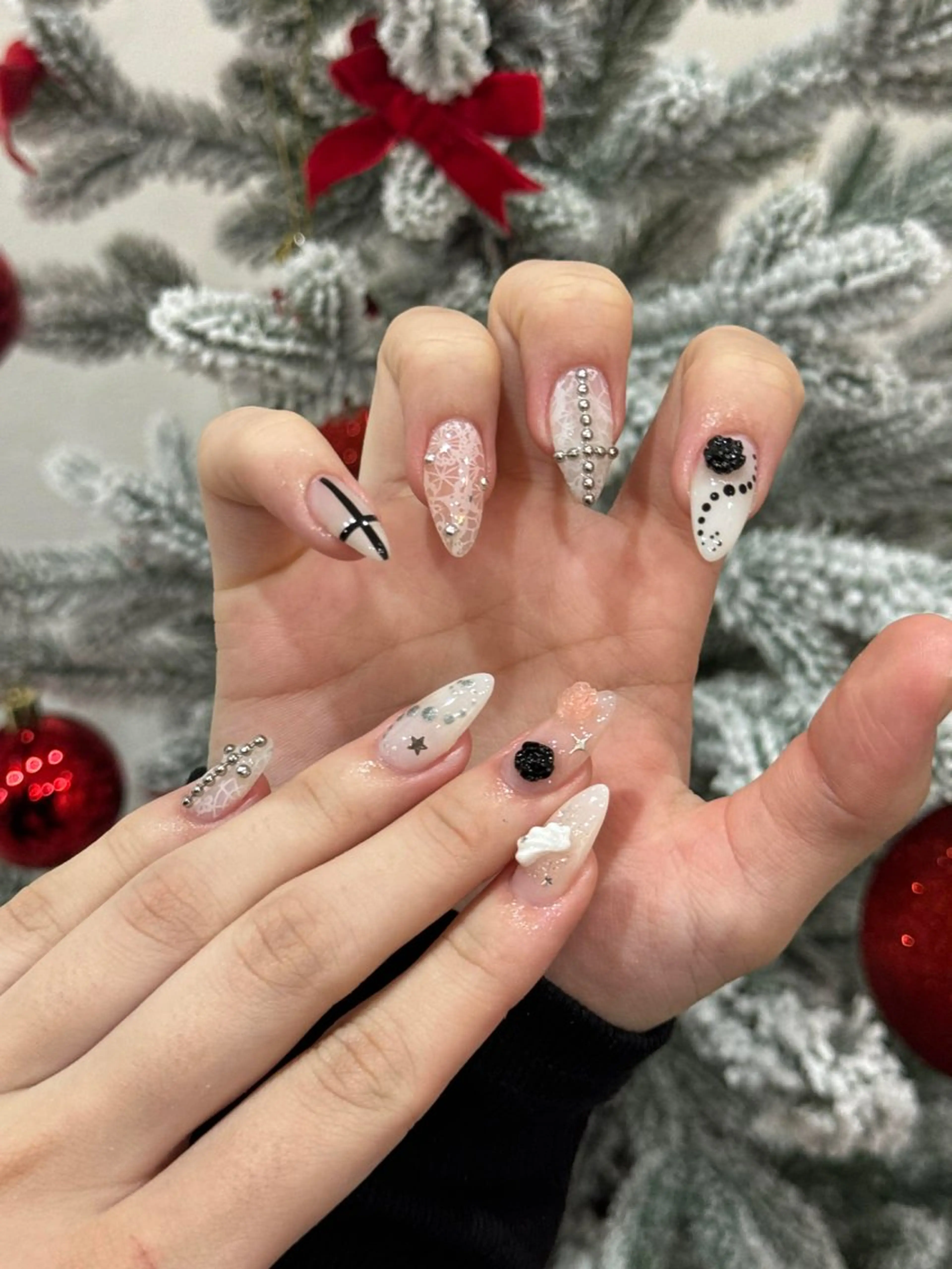 ネイル オーロラネイル ブルー チークネイル フットネイル フレンチネイル ハンドネイル Nails168 ネイルズイロハのネイルデザイン