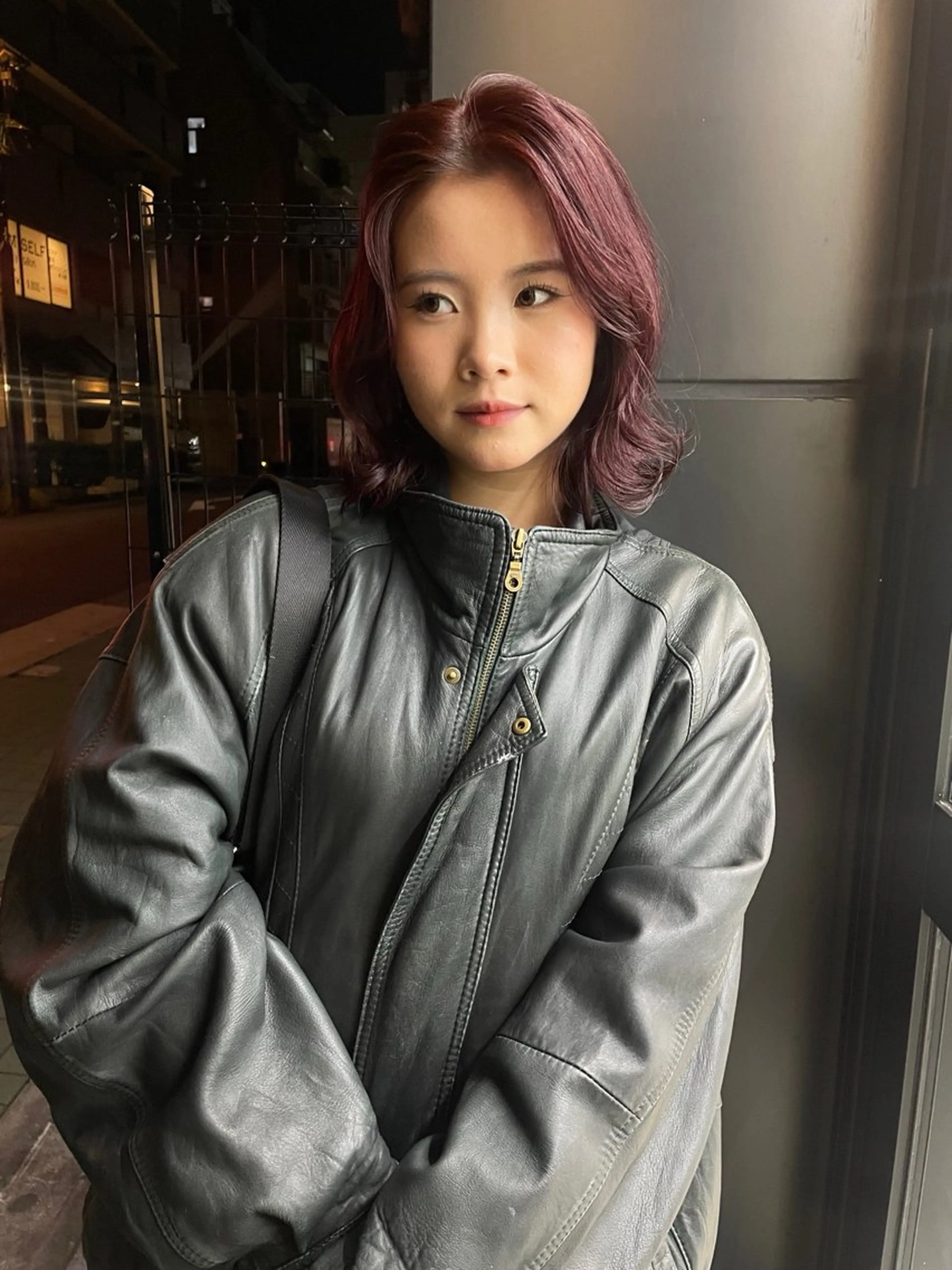 ミディアム ボブカットモデル/パ ーマ/harunaのヘアスタイル