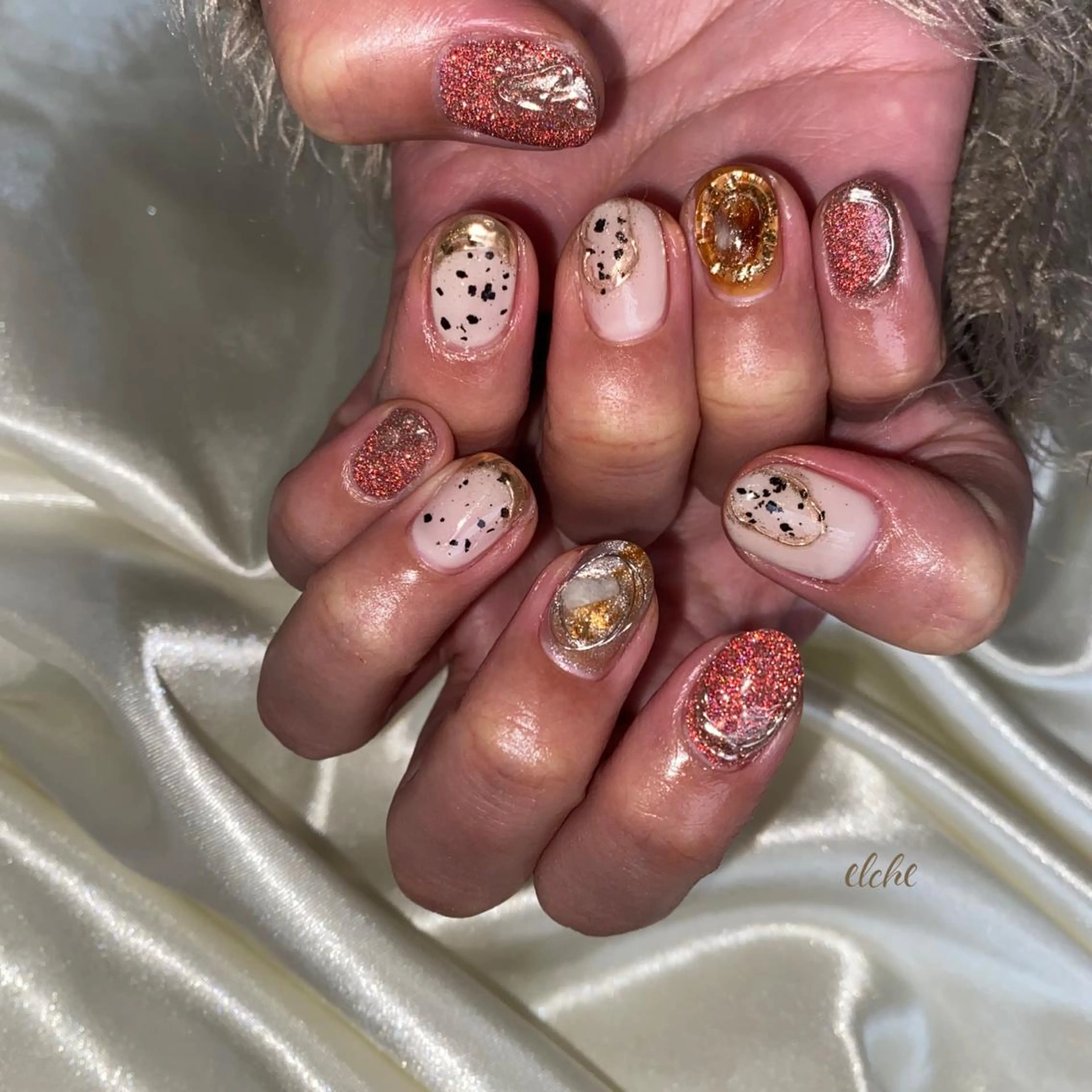 ネイル フラッシュネイル Rio 𓍼のネイルデザイン