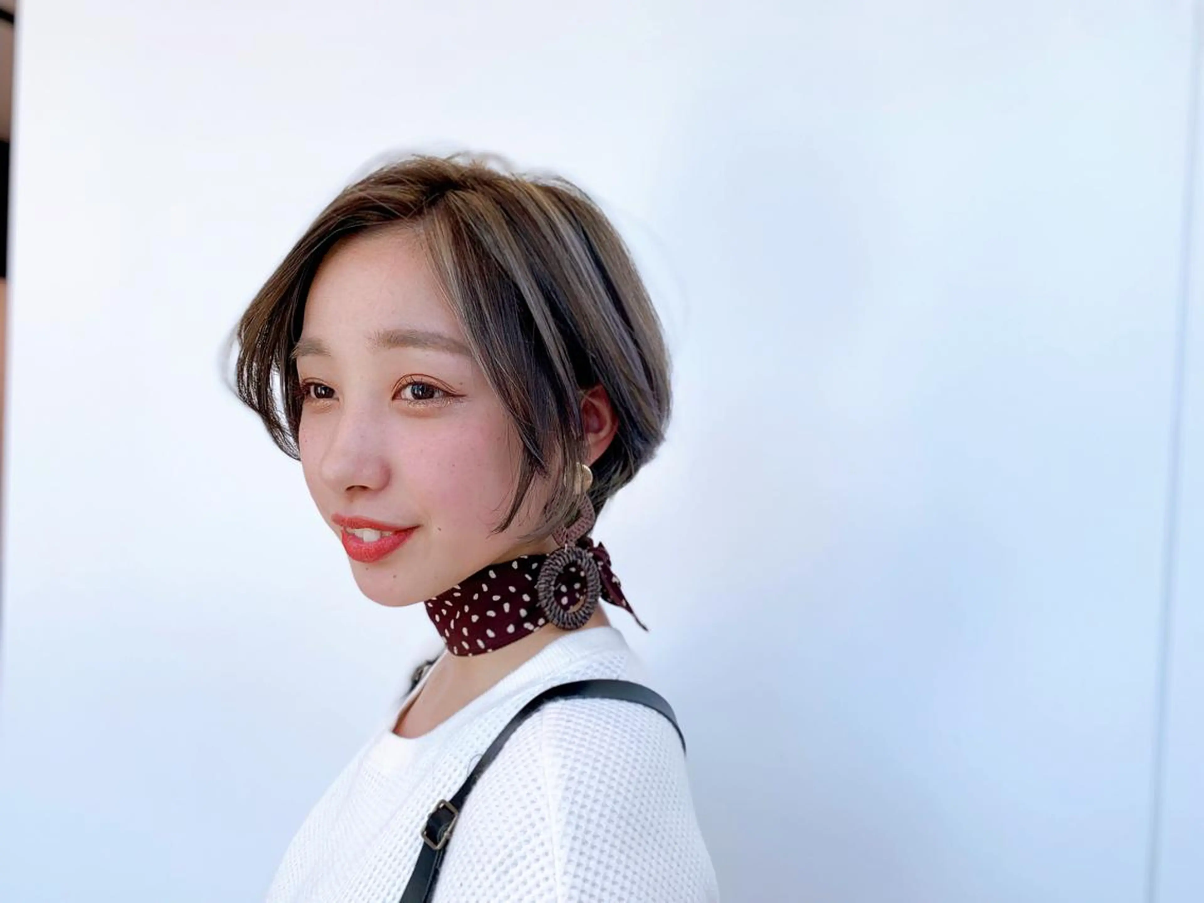 ショート ハイライト ショートヘア Lond enikaのヘアスタイル