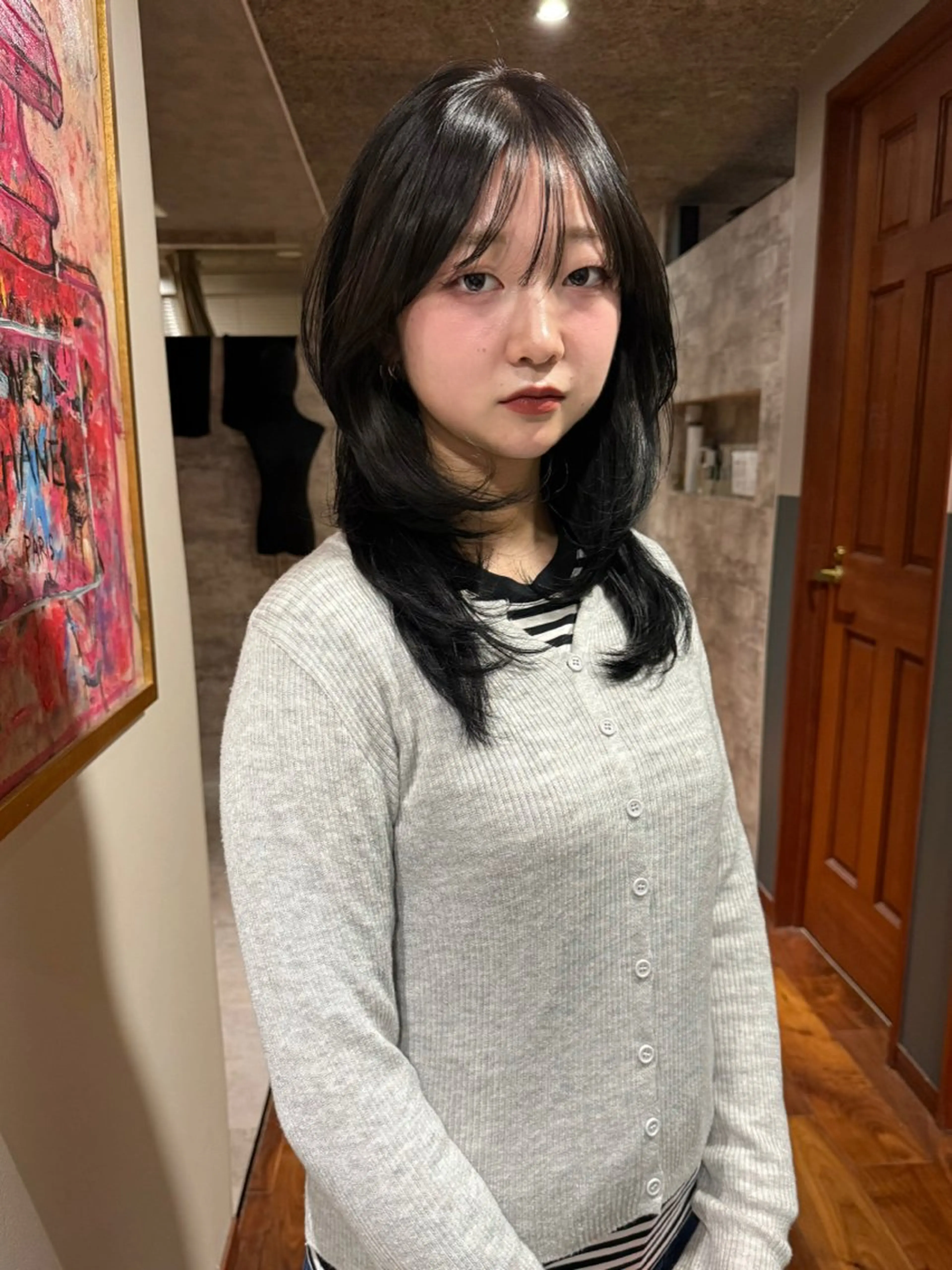 ミディアム カラー 似合わせカット カット ヘアカラー トリートメント mai / linoah˚✧のヘアスタイル