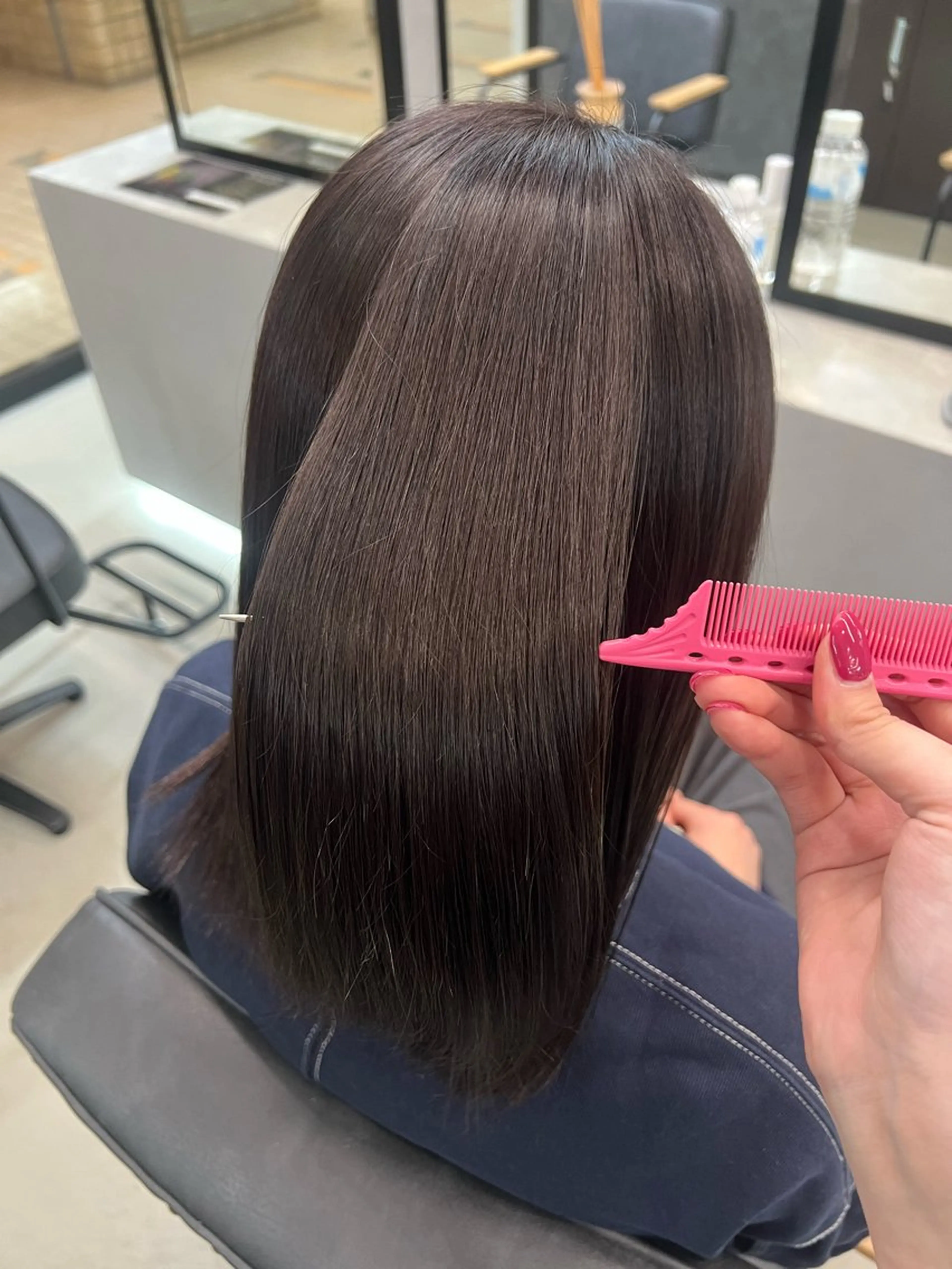 ミディアム ピンクラベンダー 韓国レイヤー/髪質 改善/RIRIKOのヘアスタイル