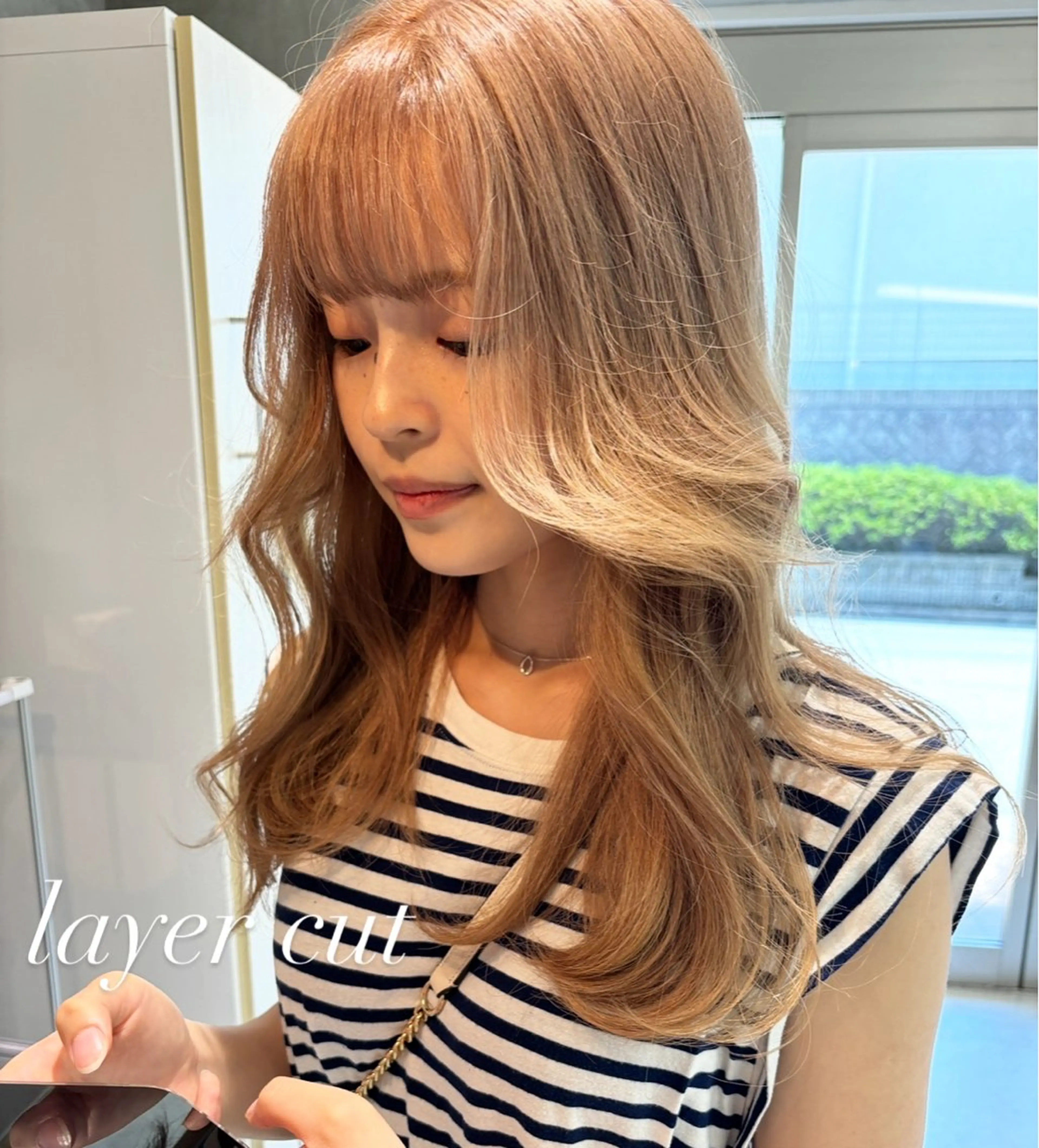 ロング レイヤーカット ヘアカラー まお♡レイヤーカット ×色っぽstyleのヘアスタイル