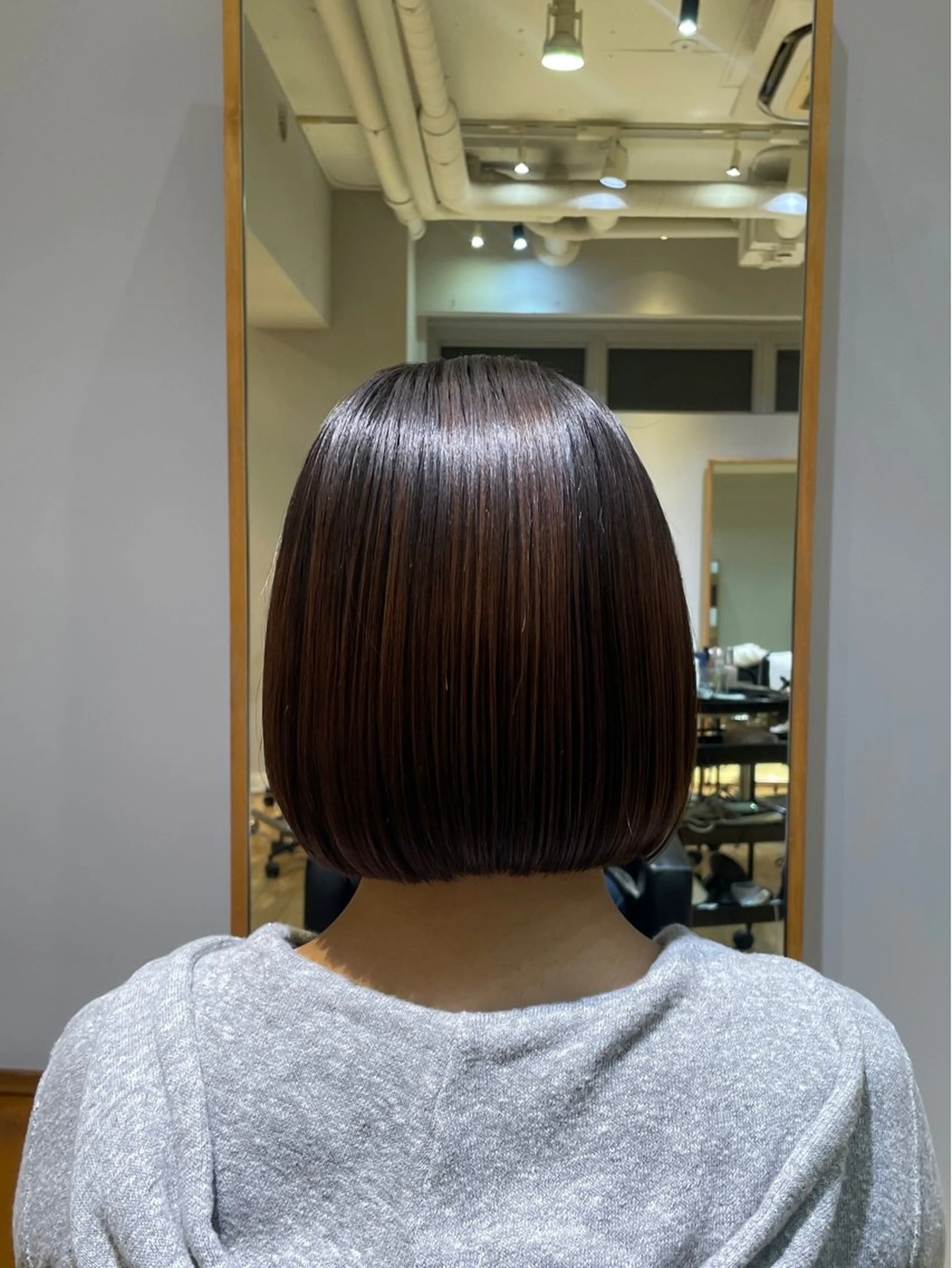 ショート パーマ ボブ カット 縮毛矯正 トリートメント 縮毛矯正/レイヤー 🌙児玉光瑠のヘアスタイル