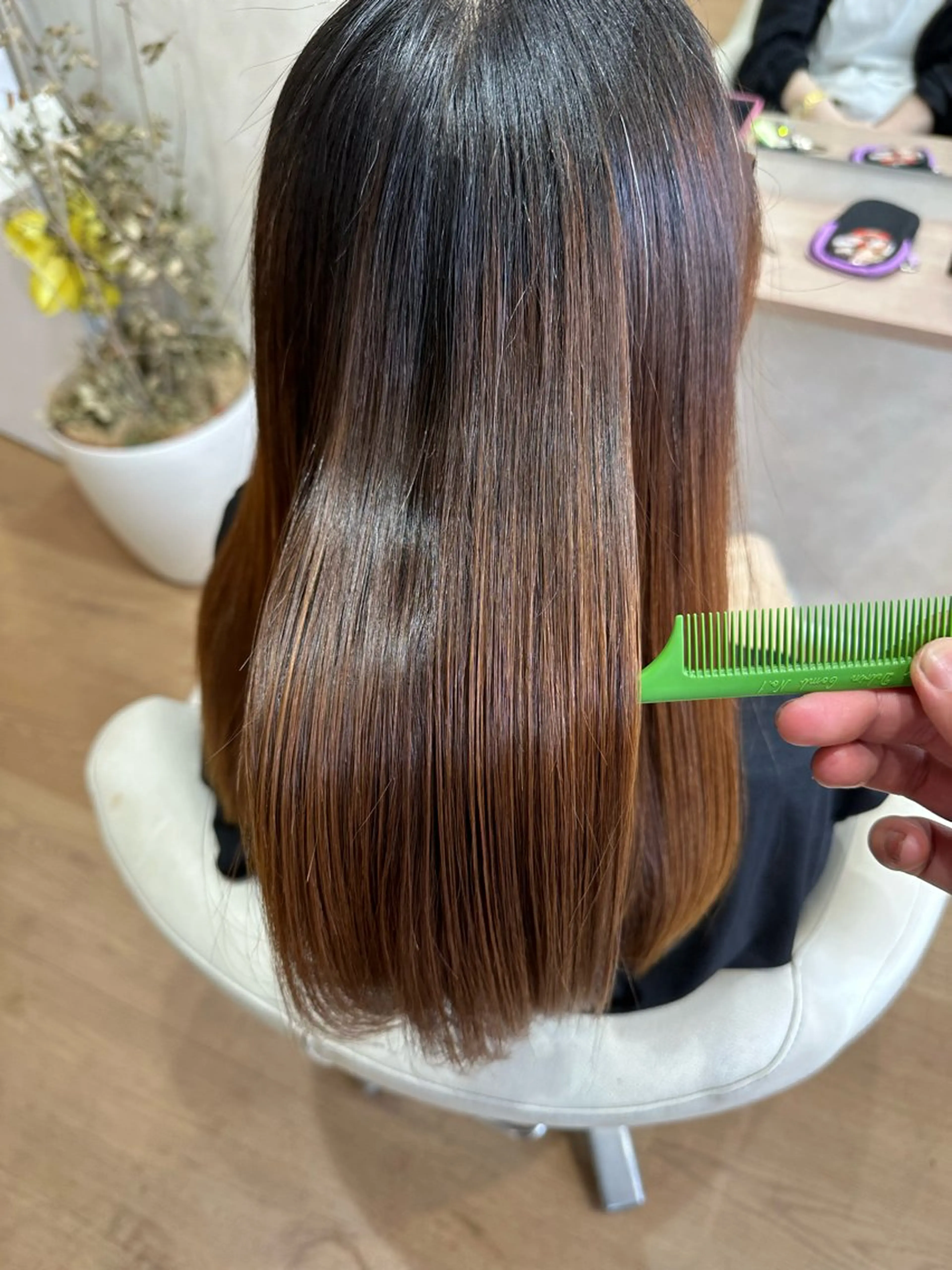 ロング 髪質改善 縮毛矯正 カット 縮毛矯正 AVANCE.なかもず店所属・【似合わせ】 藤原 拓徒のヘアスタイル