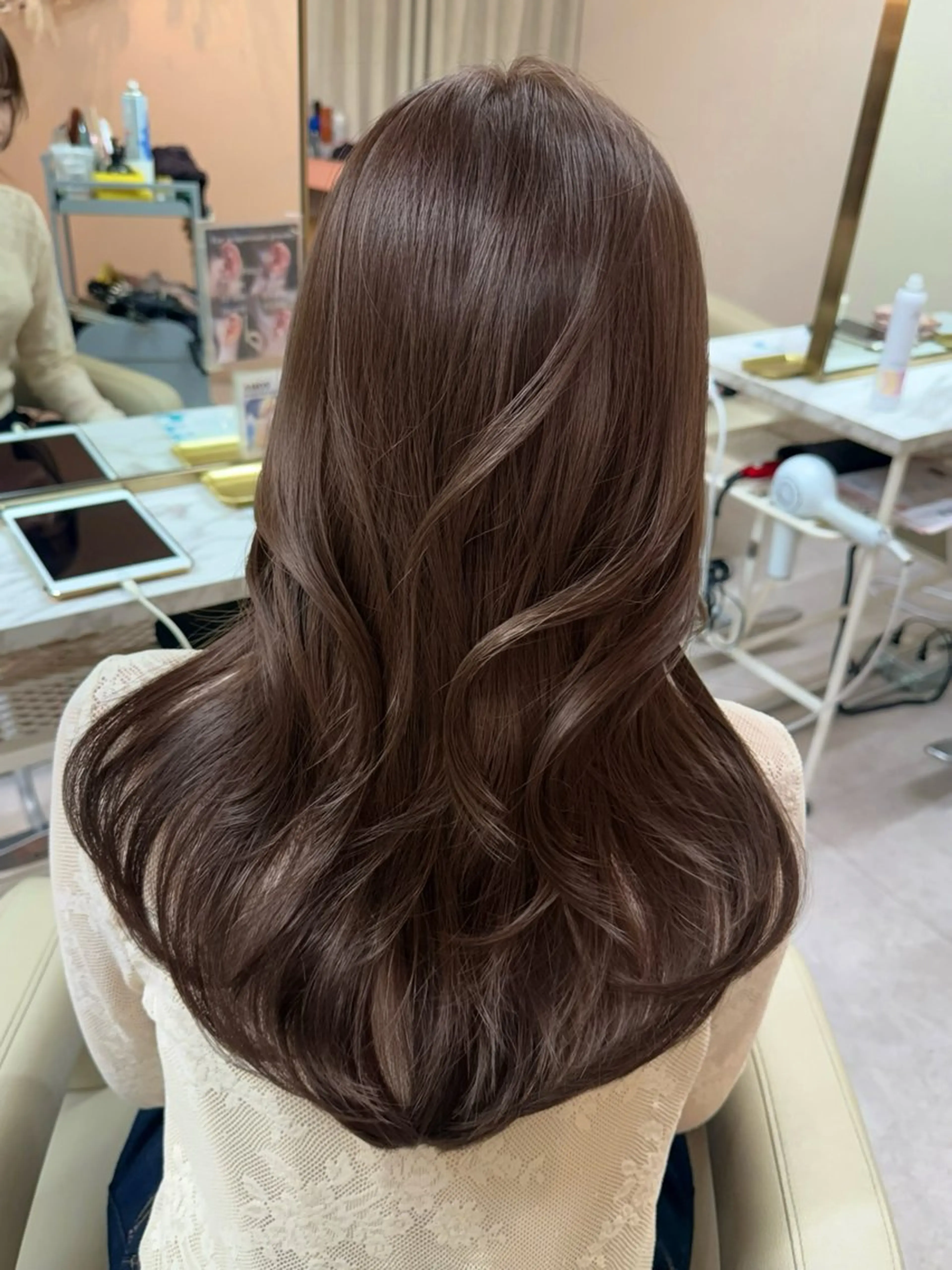 ロング カラー カット ヘアカラー トリートメント ♡韓国/レイヤー カット/Ayana♡のヘアスタイル