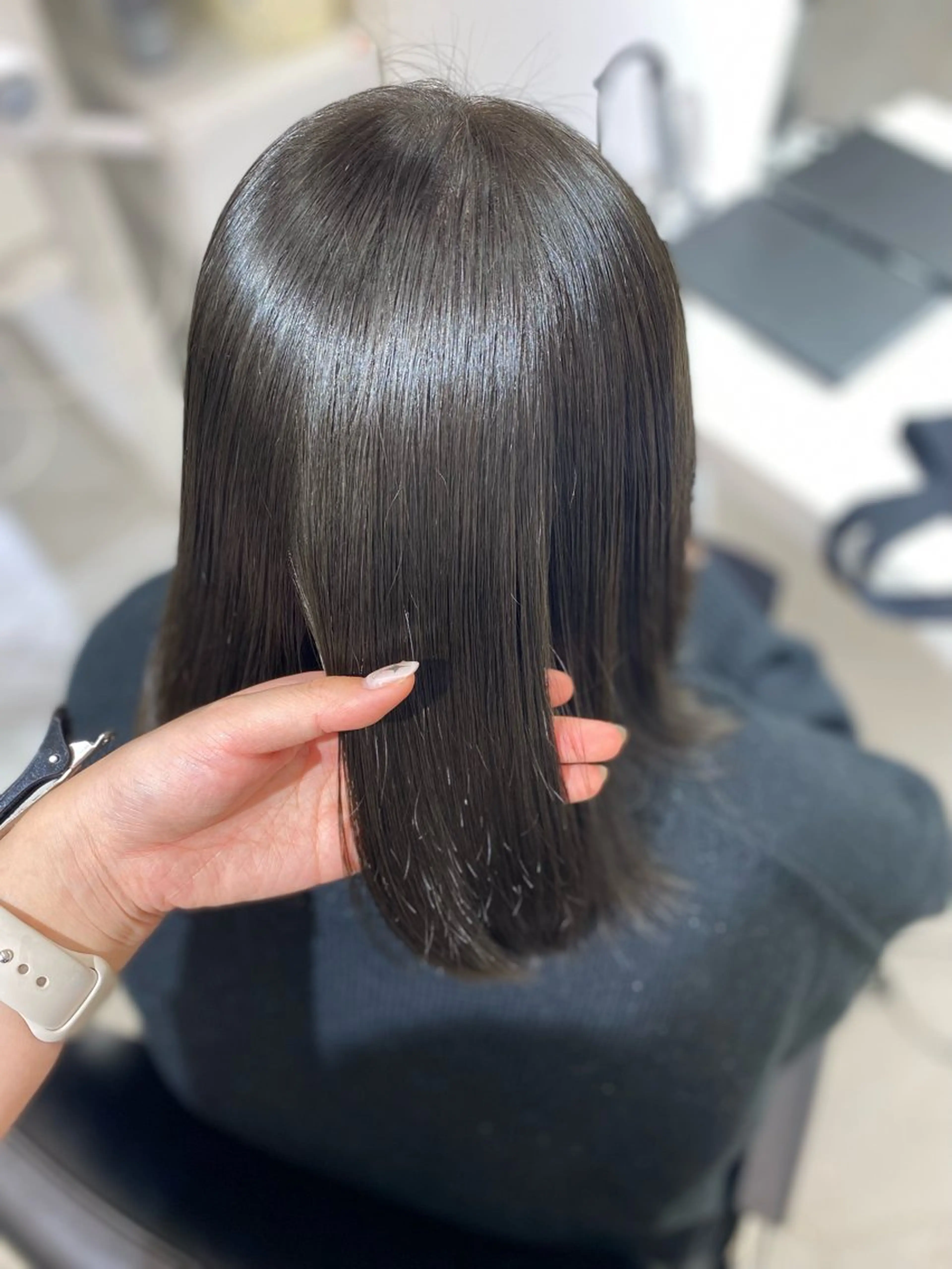 セミロング カラー 髪質改善 haruka /ショート特化のヘアスタイル