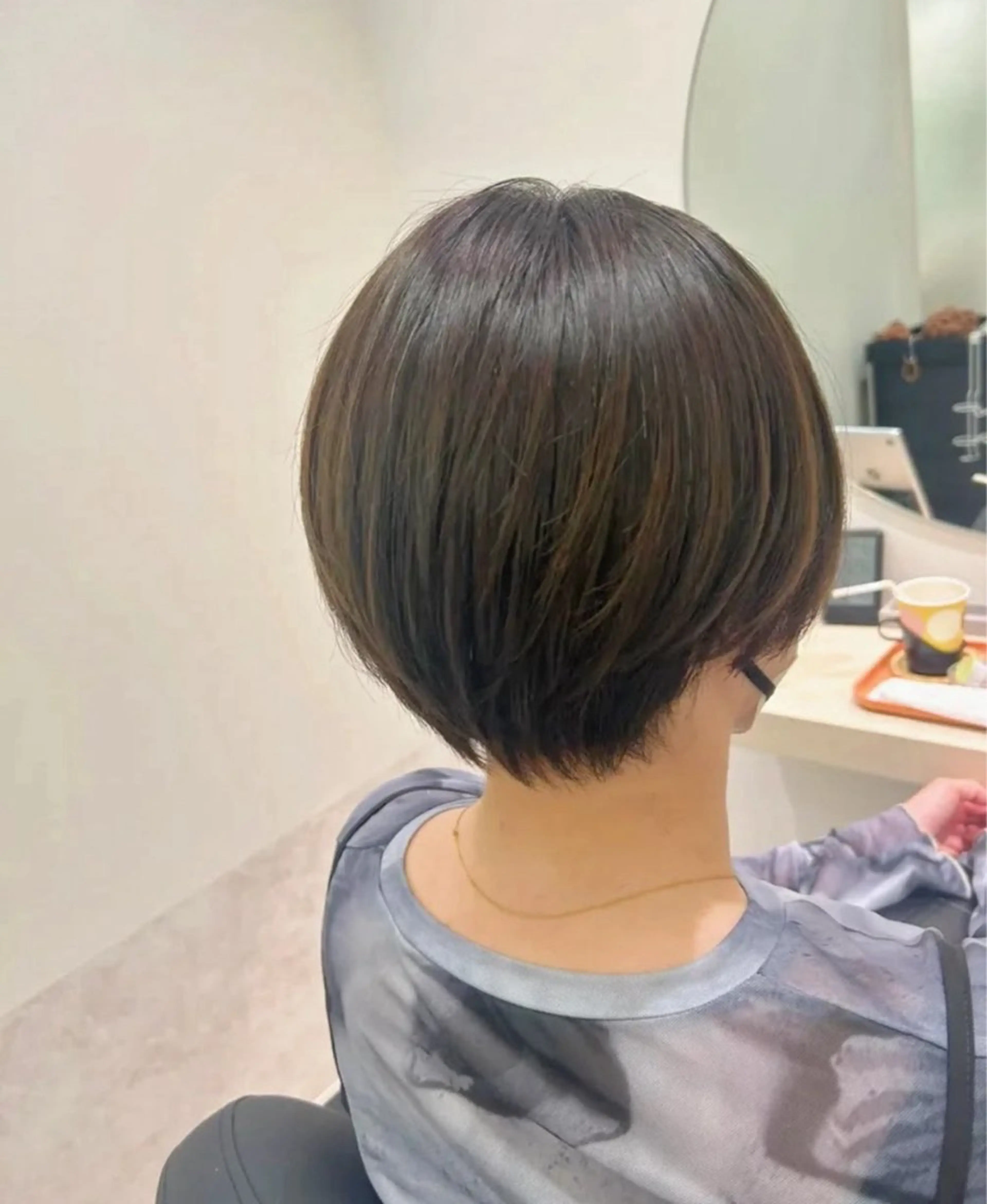 ショート カラー 丸みショート 似合わせカット ショートヘア 🌷MIREA🌷 LUANA 難波店のヘアスタイル