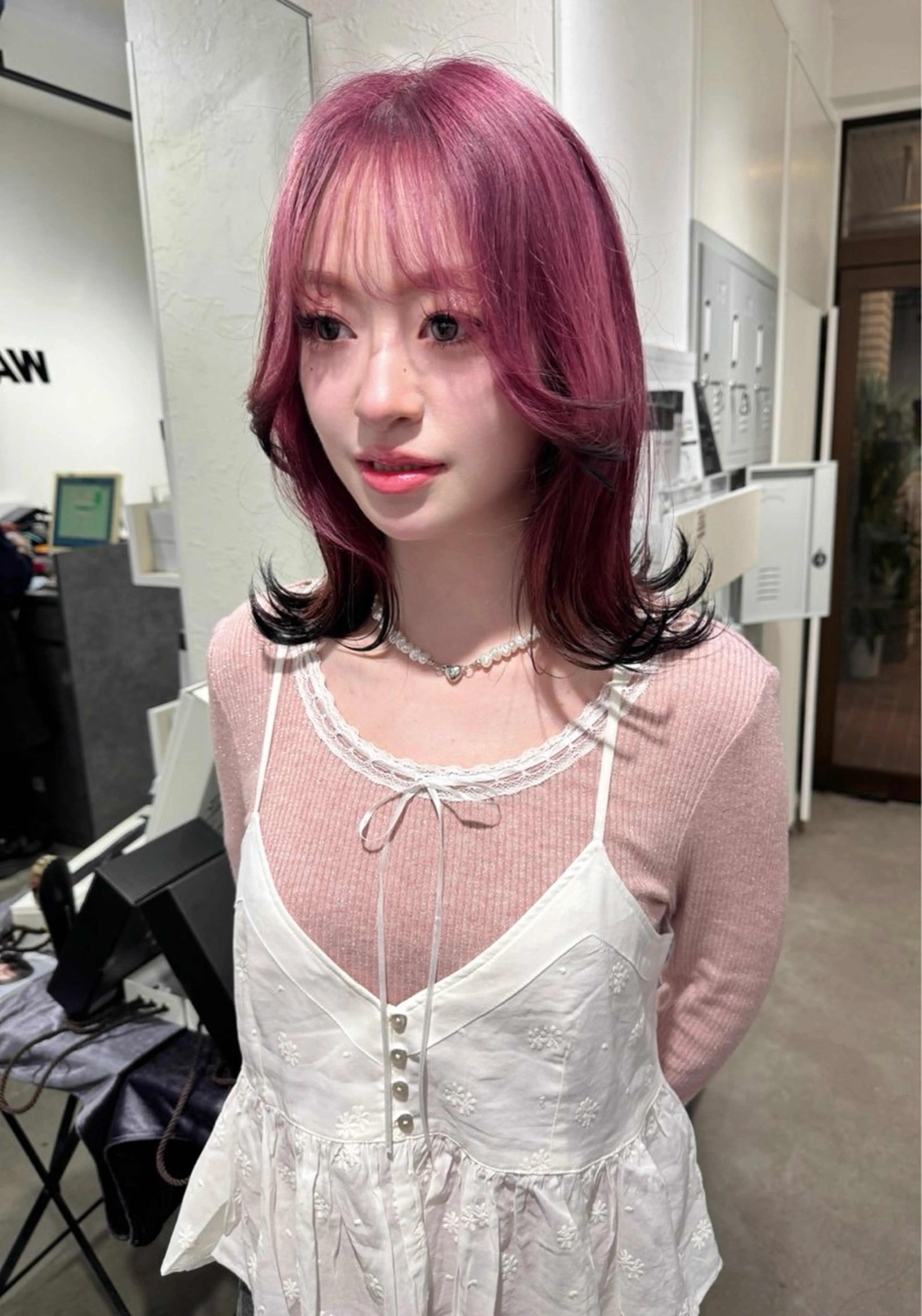 カラー ハイトーン/レイヤー /艶カラー🎀のヘアスタイル