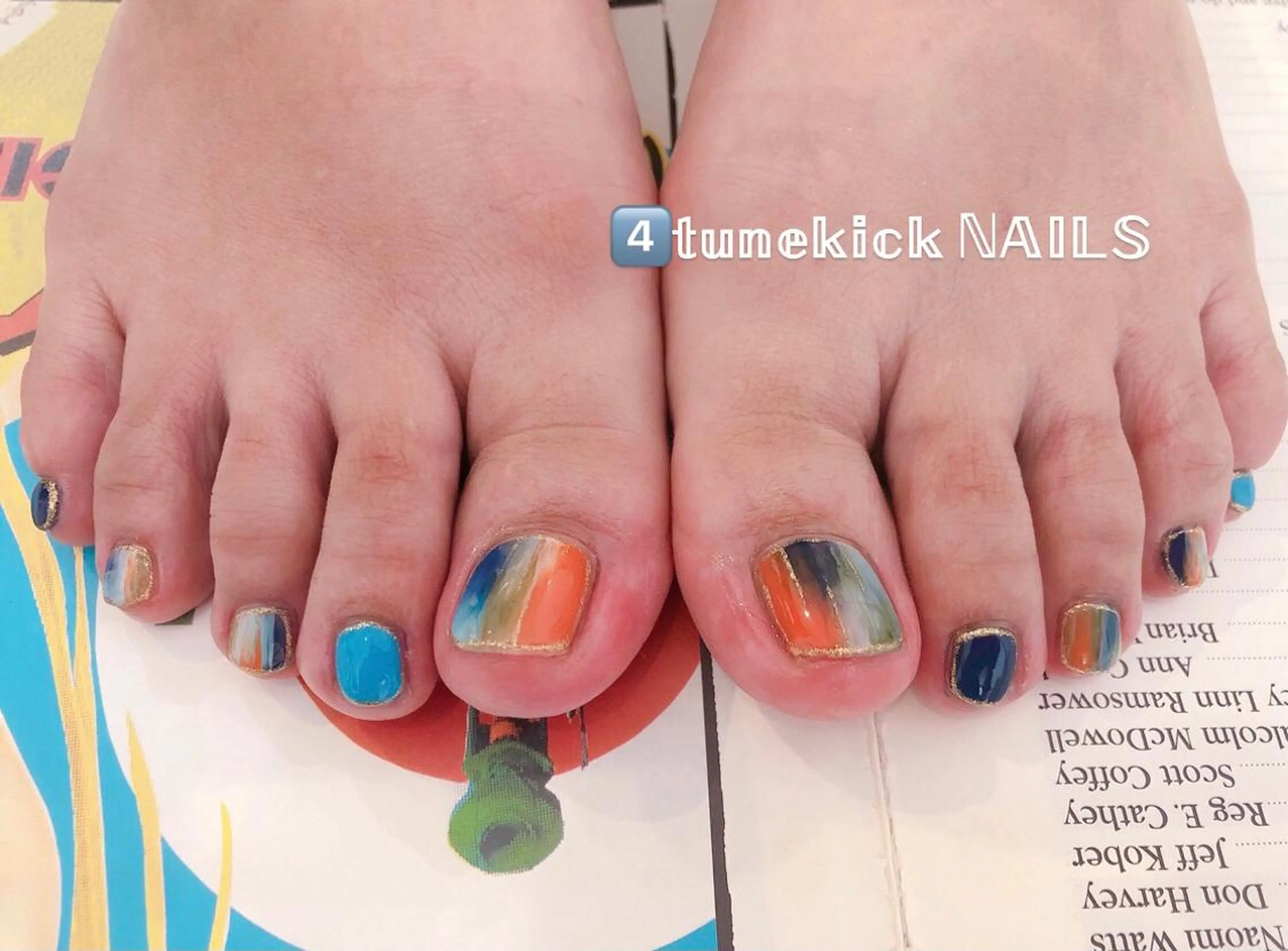 ネイル フットネイル 4tunekick NAILS(フォーチュンキックネイルズ)所属・光森 淳子のネイルデザイン