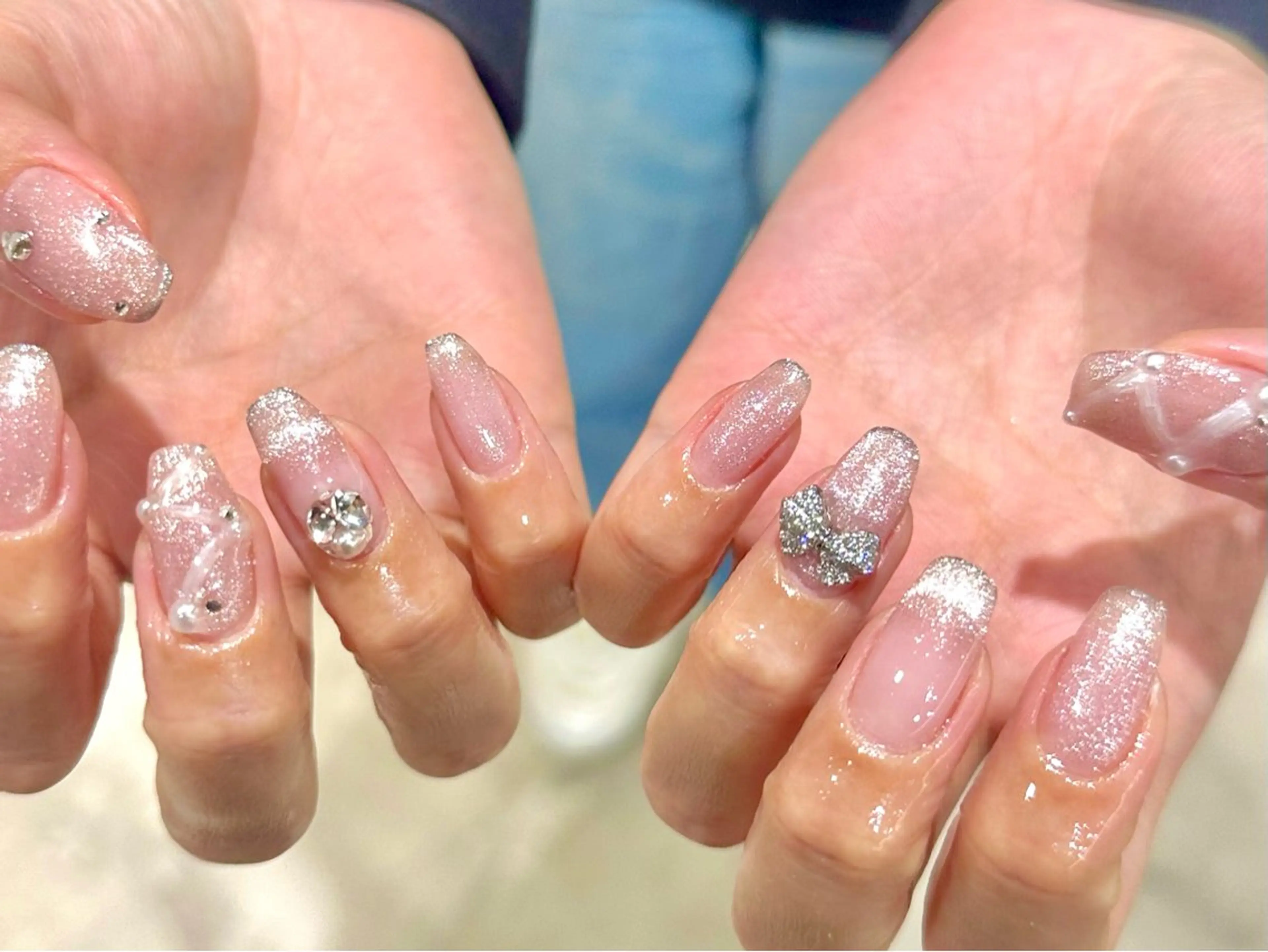 ネイル 春ネイル ハンドネイル エムスラッシュセンター南sol所属・kano🫧 指名No.1💫のネイルデザイン