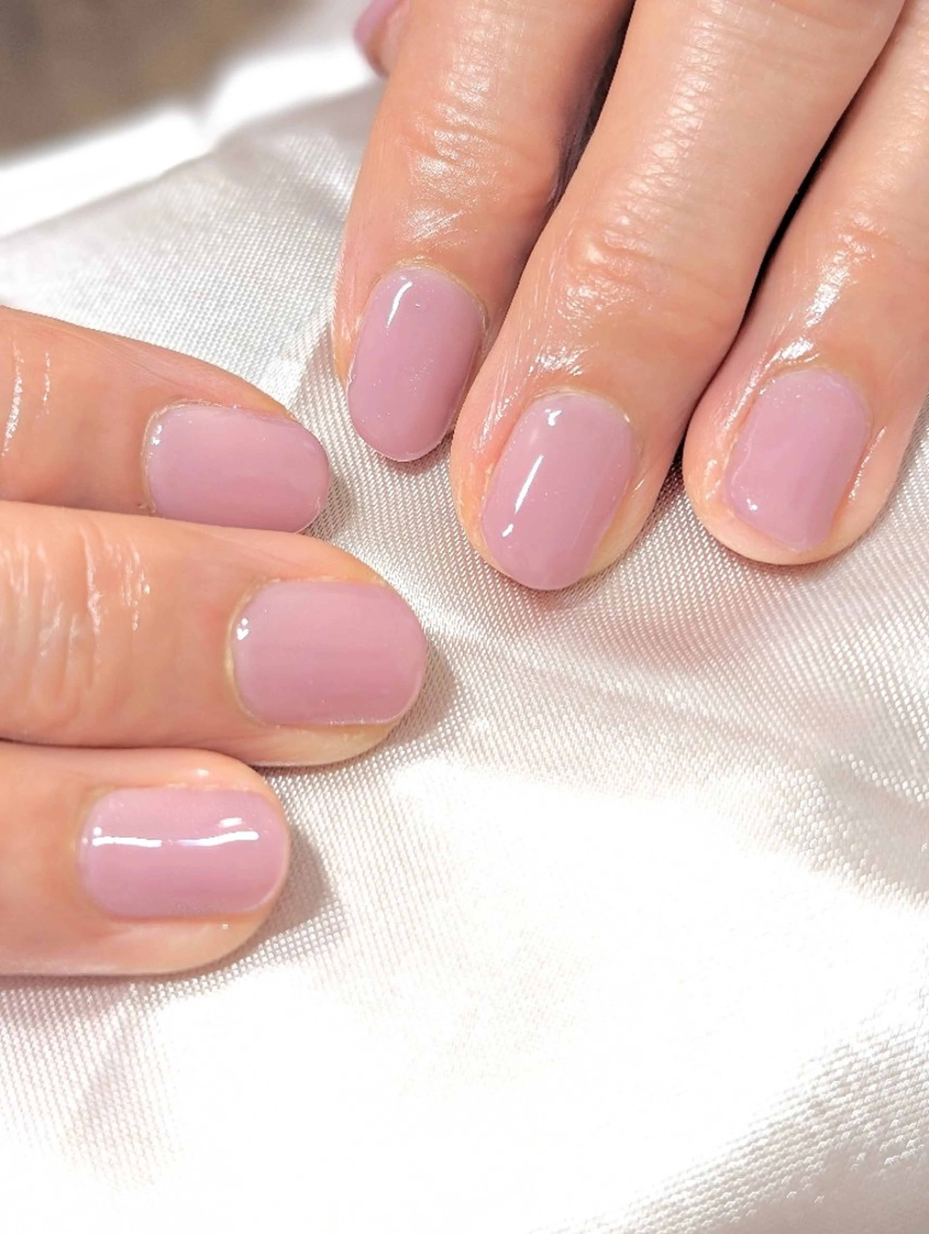 ネイル ジェルネイル ワンカラーネイル ピンク ショートネイル ハンドネイル MANA MANAのネイルデザイン