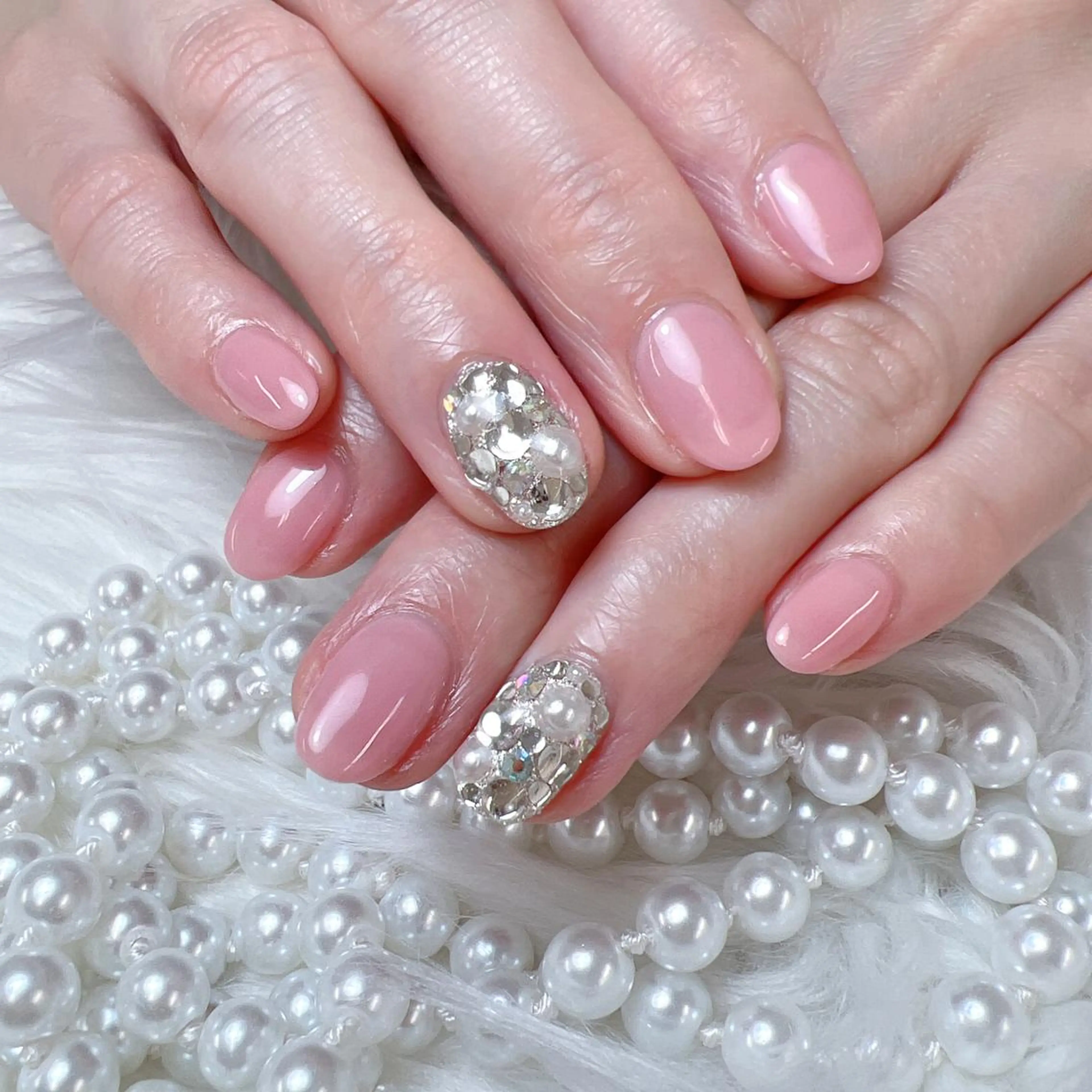 12月限定★💅ハンド💅2本ストーン埋め尽くしコース💞他ワンカラーorラメグラ💞の写真