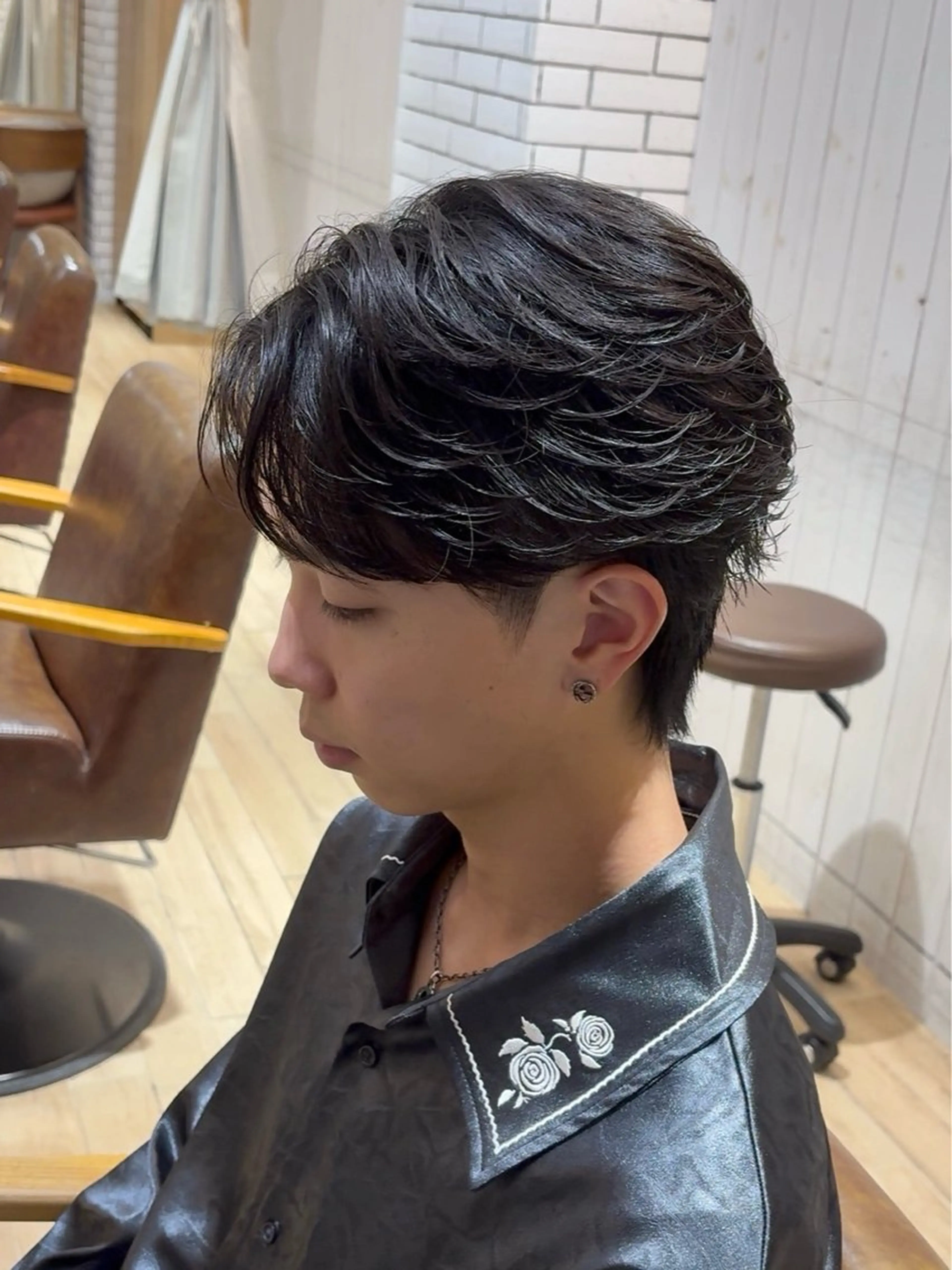 パーマ メンズ フェザーパーマ メンズパーマ カット パーマ メンズ/パーマ/ 目黒/オノザトのヘアスタイル