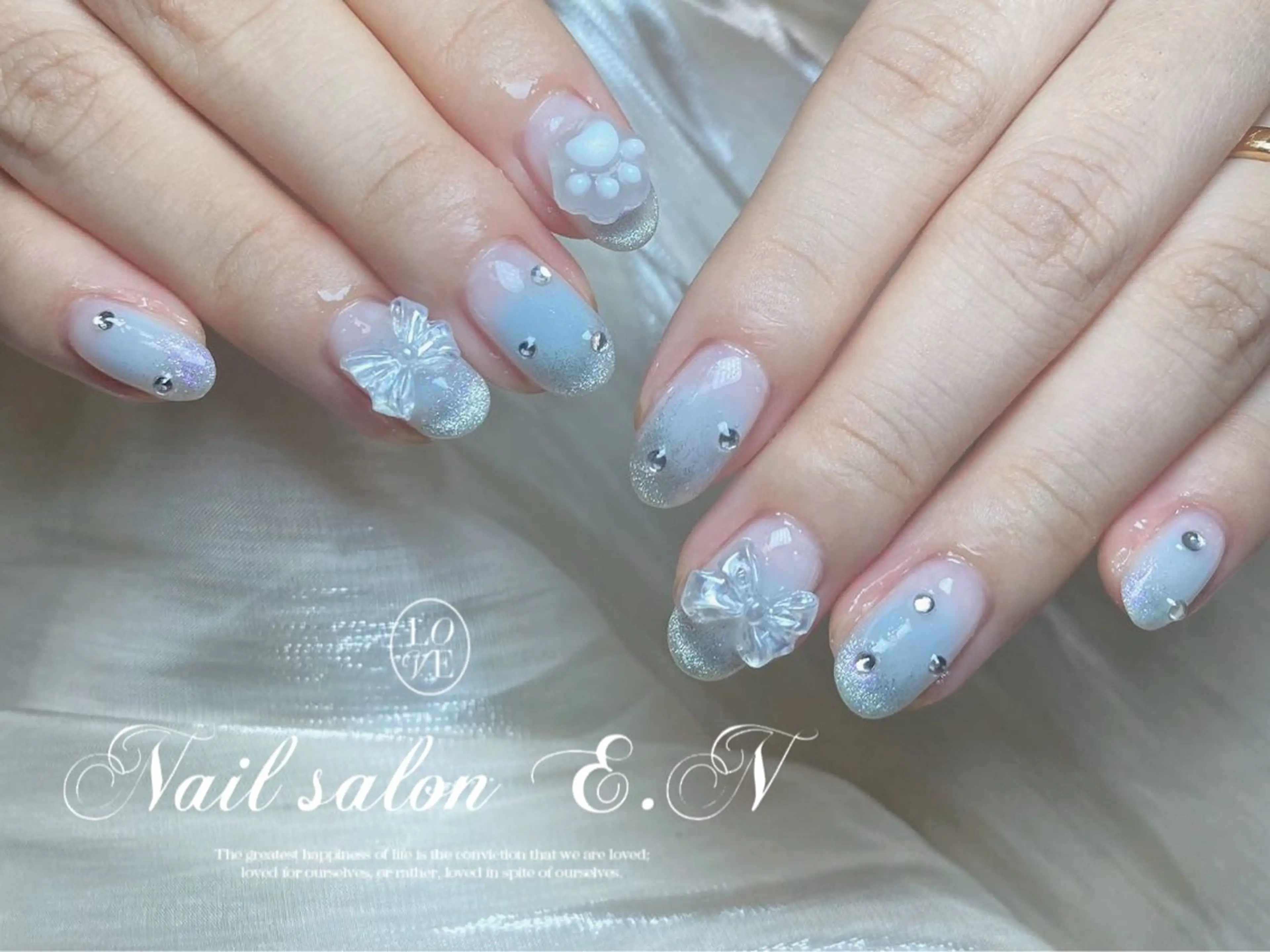 ネイル E.N🦋 長さ出し/持ち込みのネイルデザイン