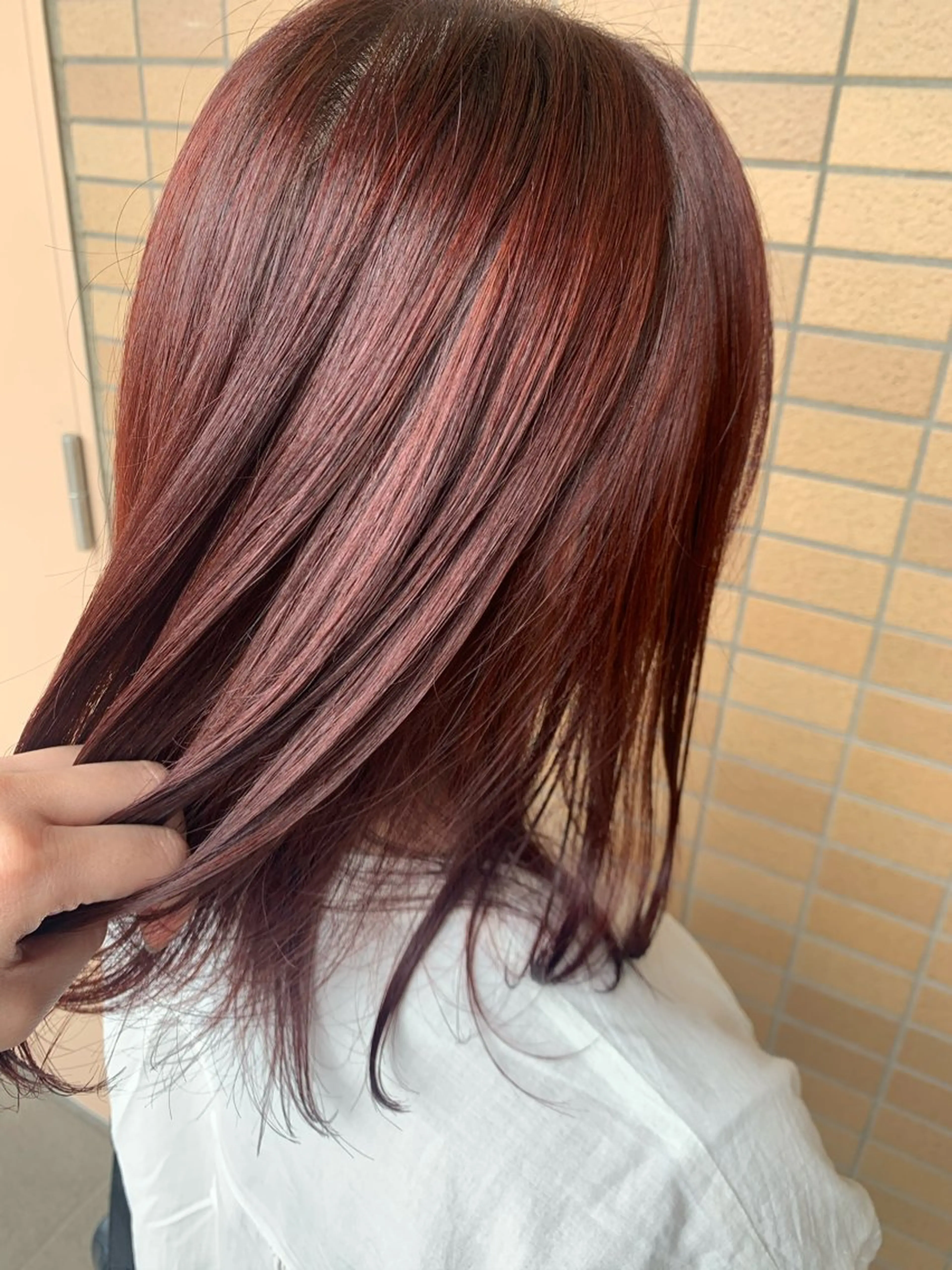 ミディアム カラー ヒヨシ ルナのヘアスタイル