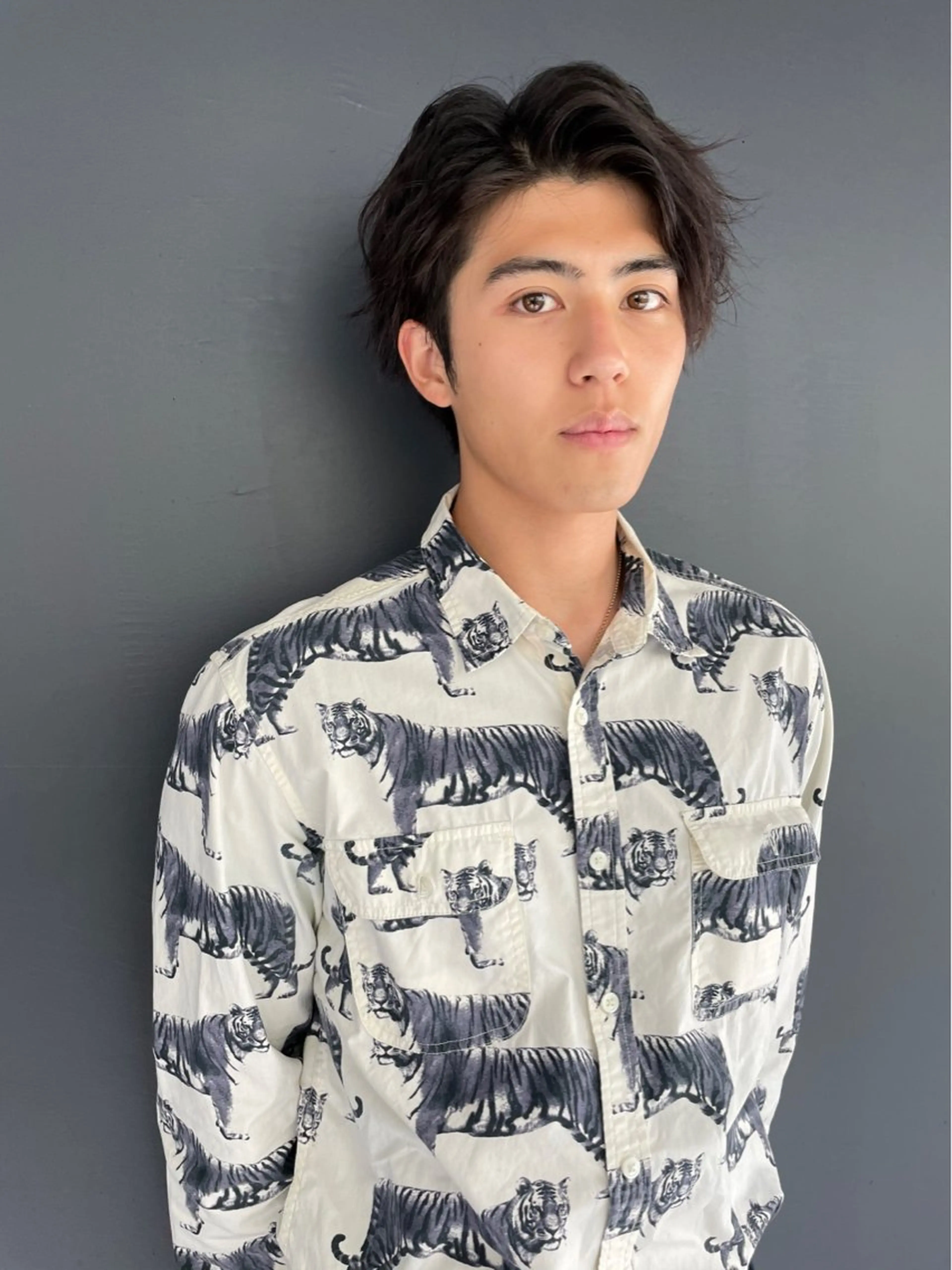 ショート カラー メンズ ショート/ボブ/似 合わせ/顔周りカットのヘアスタイル