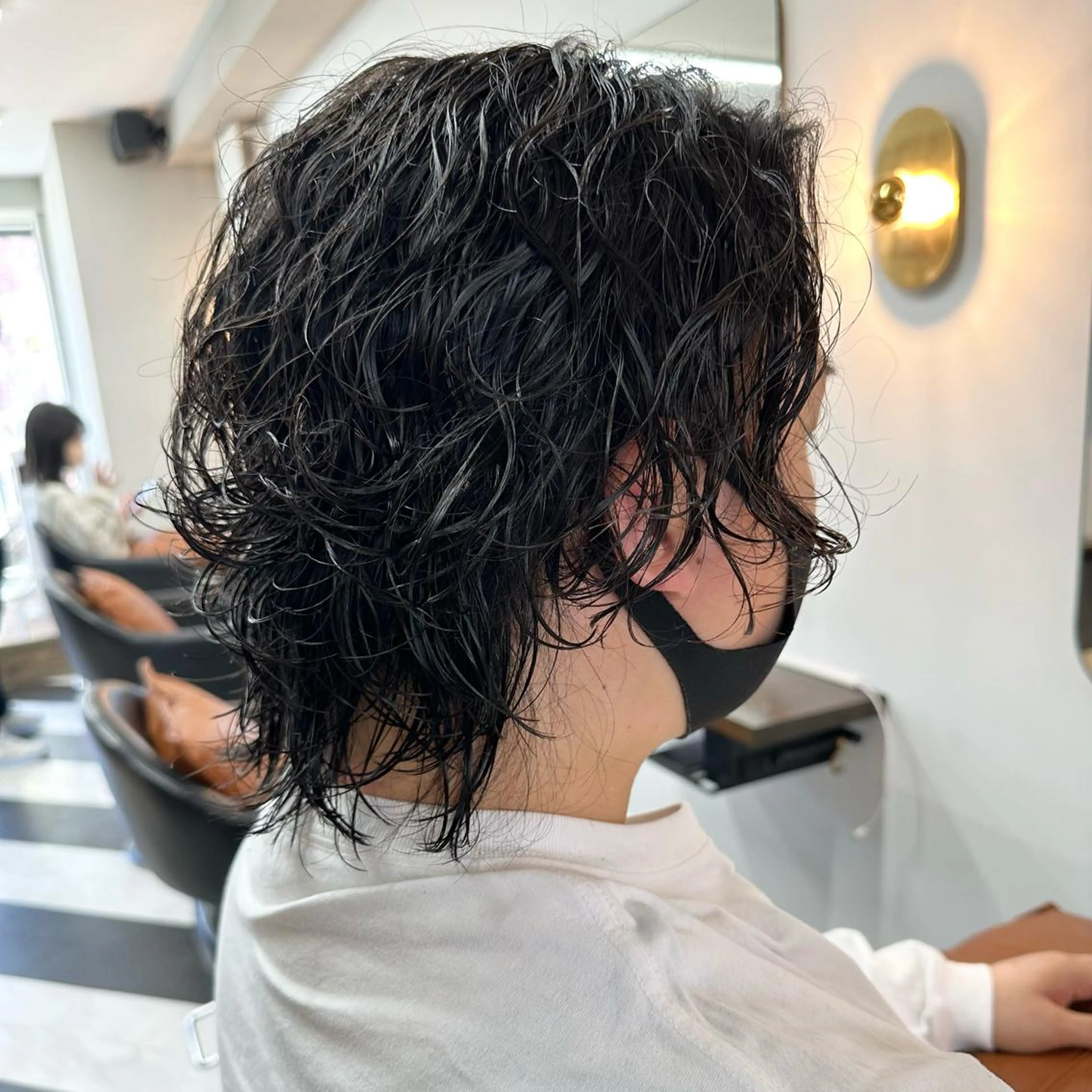 ショート パーマ メンズ 守屋 寿哉のヘアスタイル