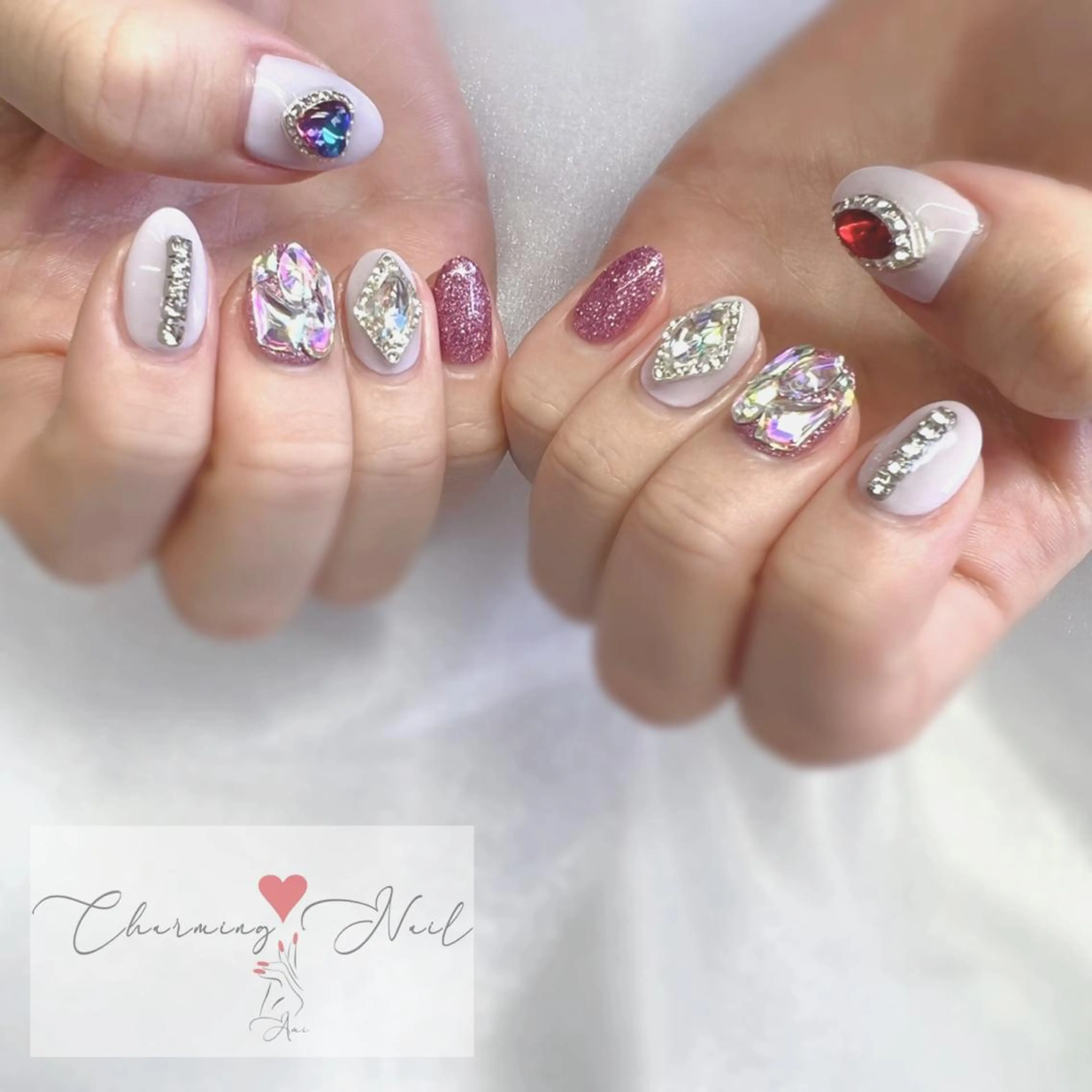 ネイル アートネイル ジェルネイル キラキラネイル 韓国ネイル 持ち込み Charming❤️Nail所属・Nailist Amiのその他イメージ