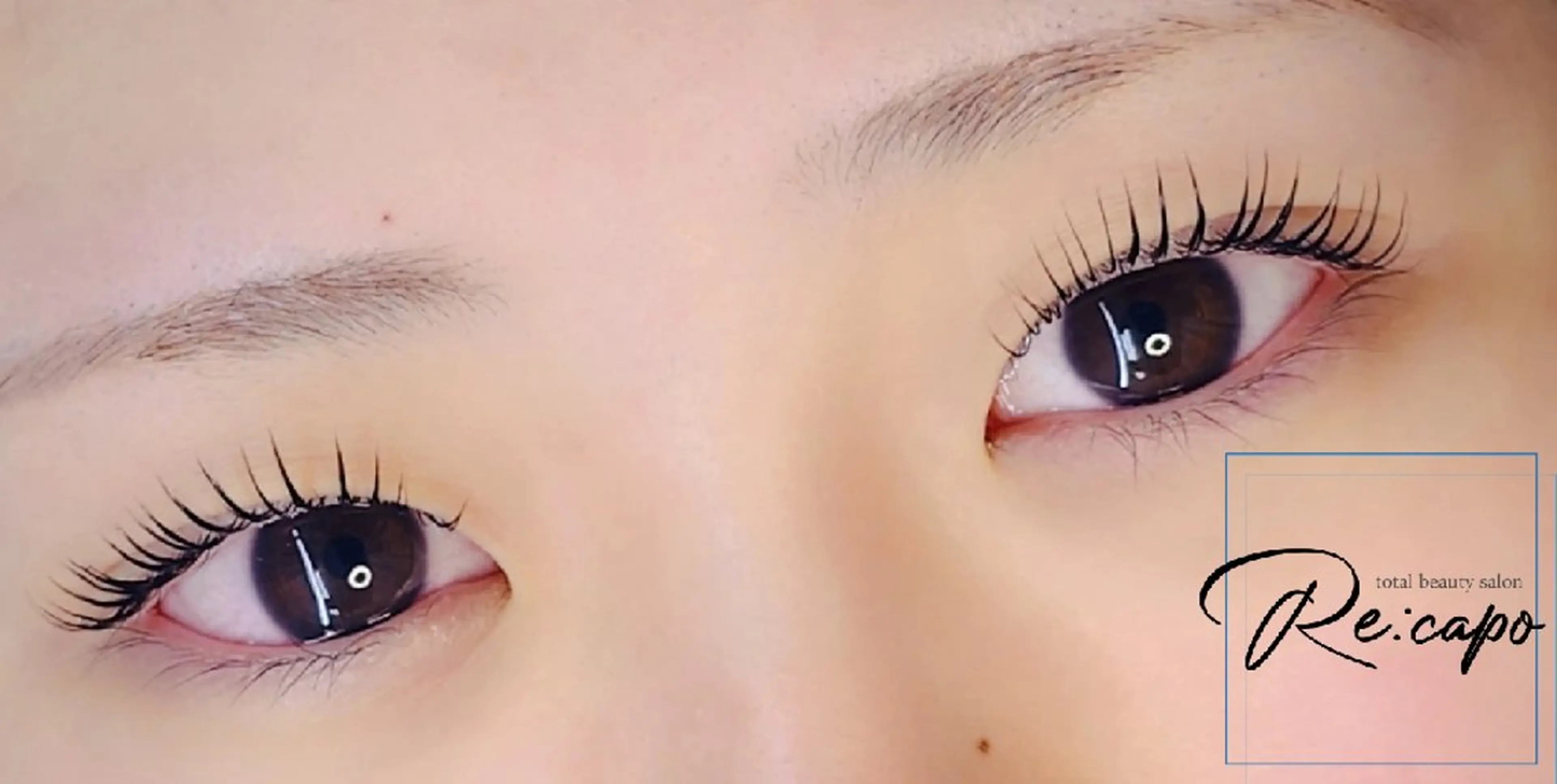 マツエク・マツパ Cカール 一重×まつ毛パーマ re:capo （ｵｵﾊﾞ）のマツエク・マツパデザイン