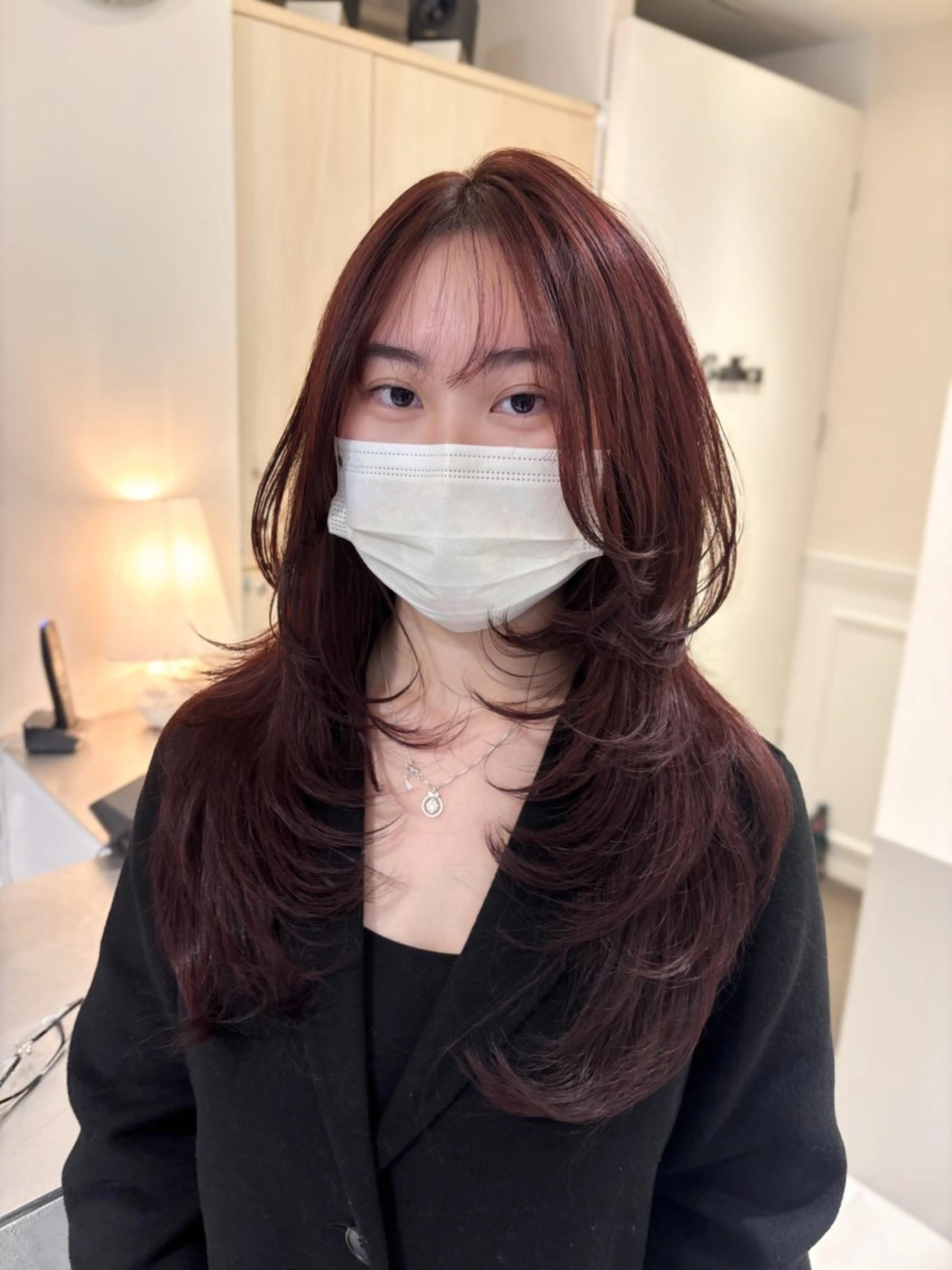 ロング カラー カット ヘアカラー トリートメント 艶髪ハイトーン/ レイヤー/yuiのヘアスタイル