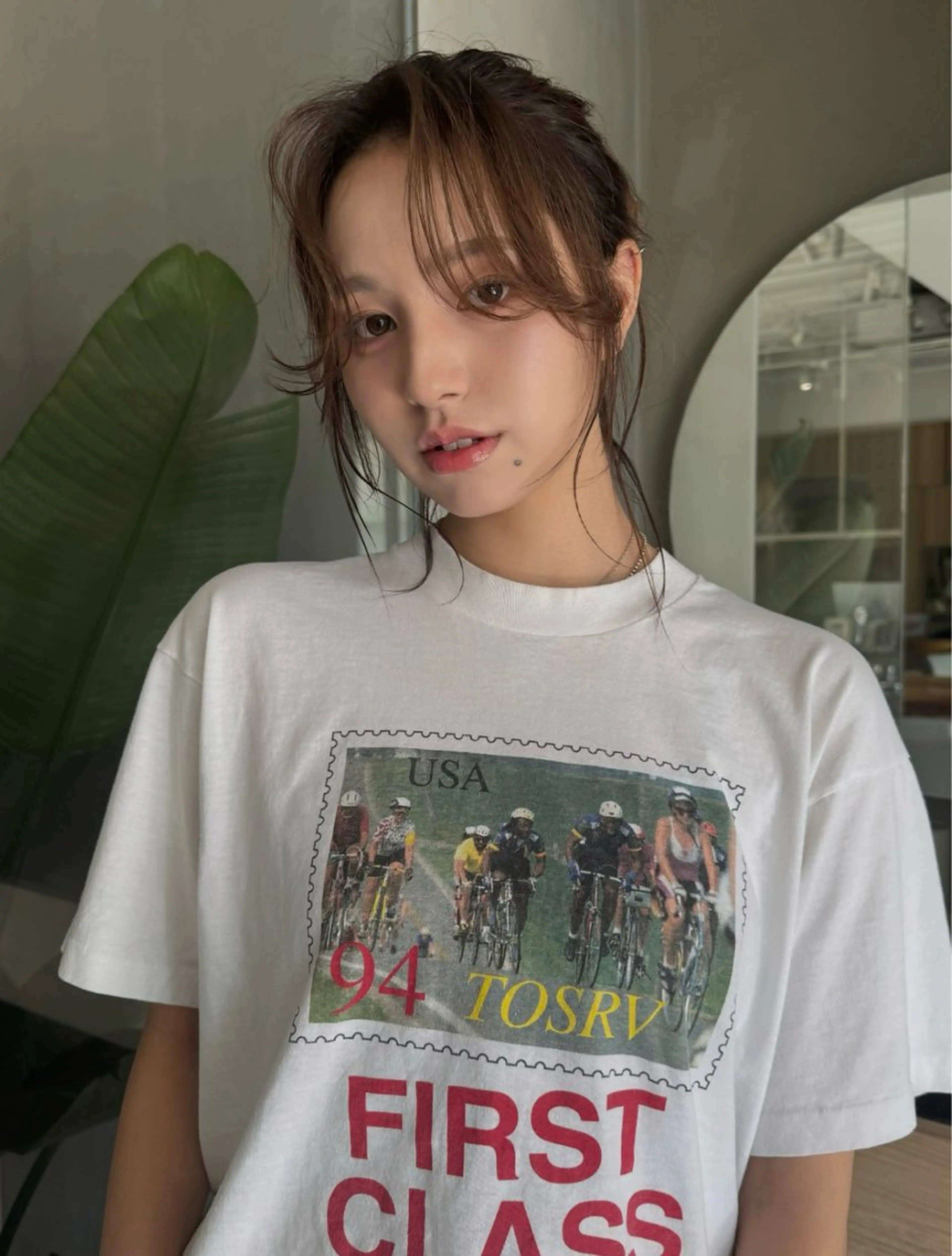 ミディアム ふちゃく はるなのヘアスタイル