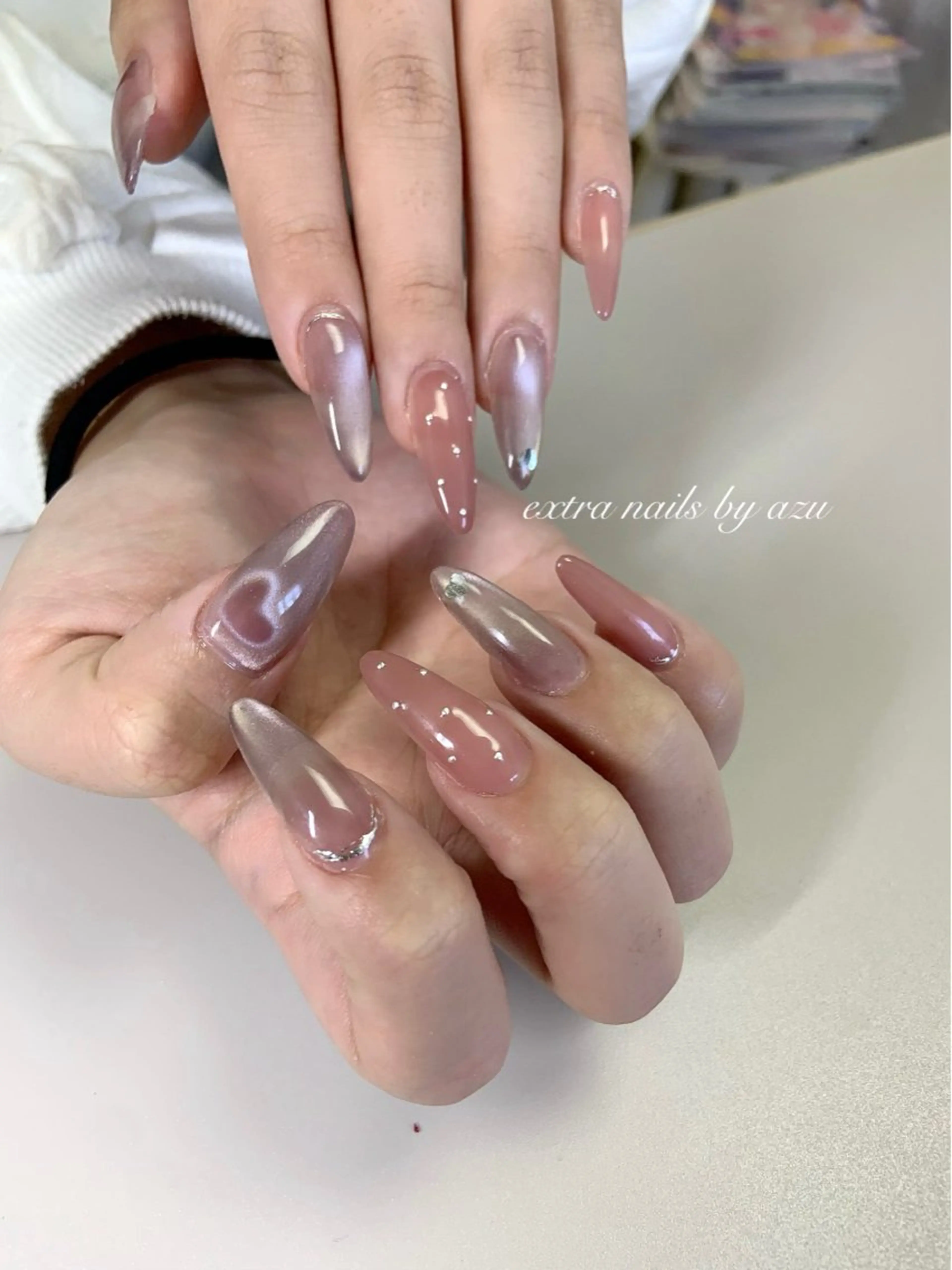 ネイル マグネットネイル ハンドネイル extranails ／lemellaのネイルデザイン