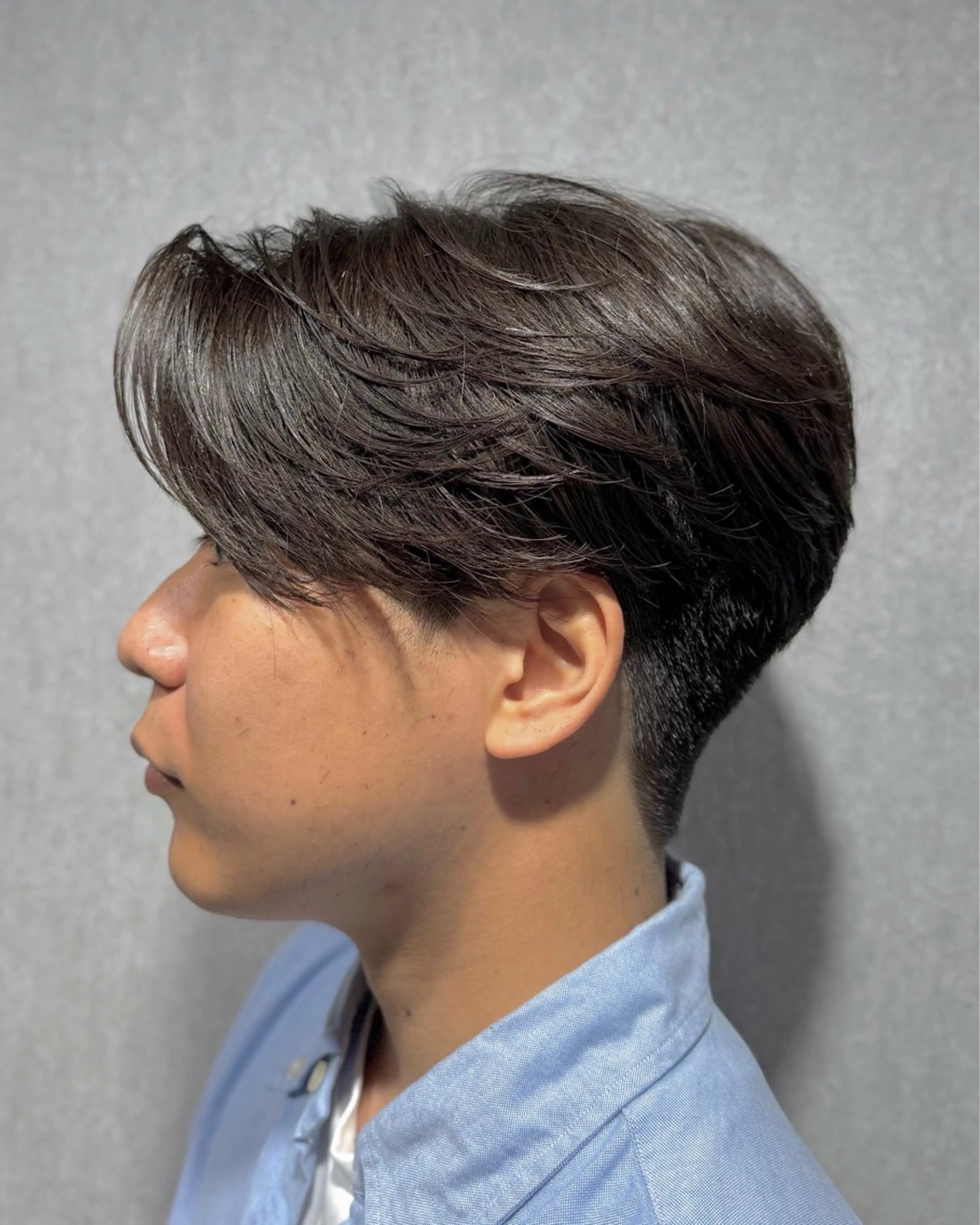 パーマ メンズ センターパート カルマパーマ メンズパーマ ニュアンスパーマ 曲がる縮毛/カルマパ ーマ/池袋/横村大全のヘアスタイル