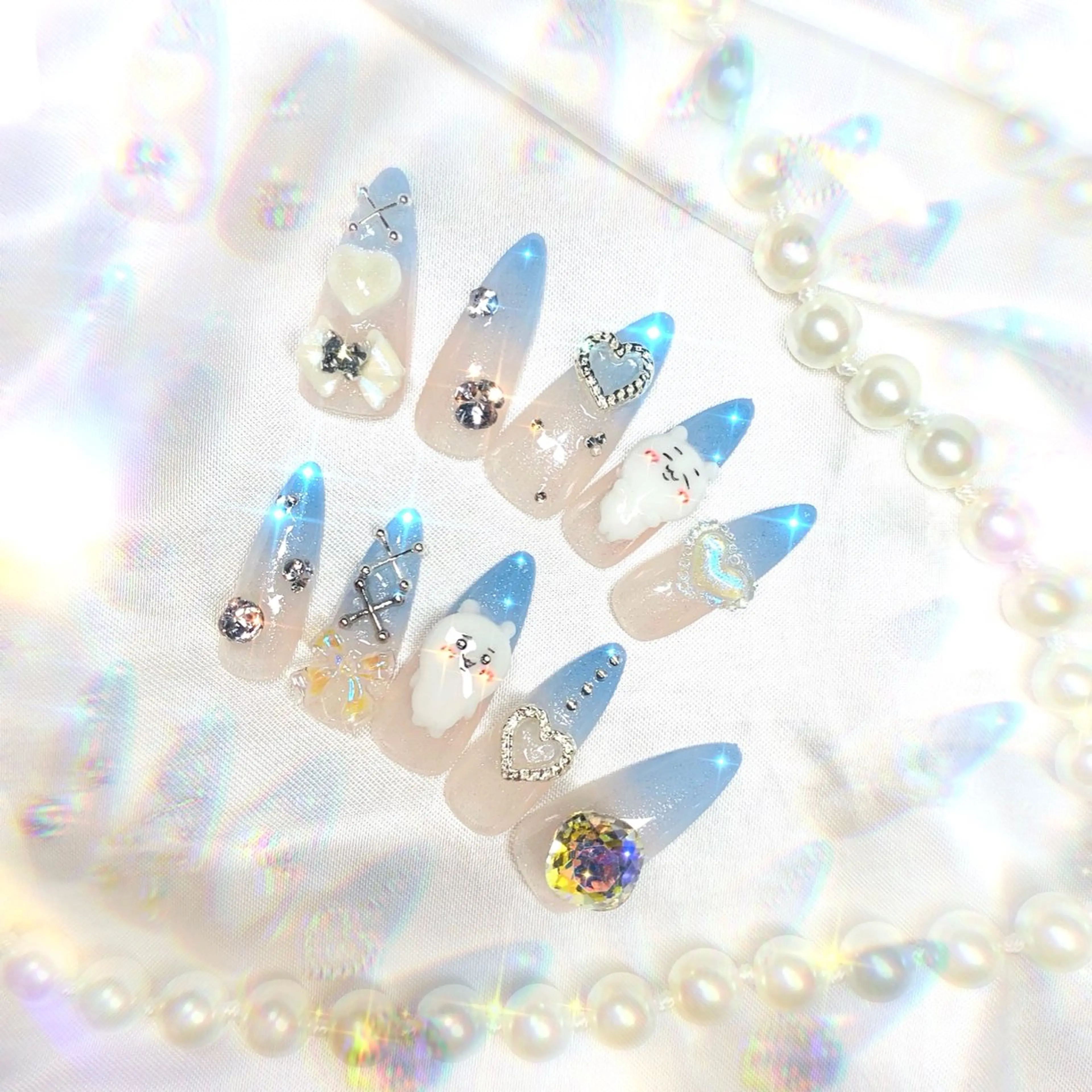 ネイル ジェルネイル 韓国ネイル パラジェル Nailsalon Spina 琴美のネイルデザイン