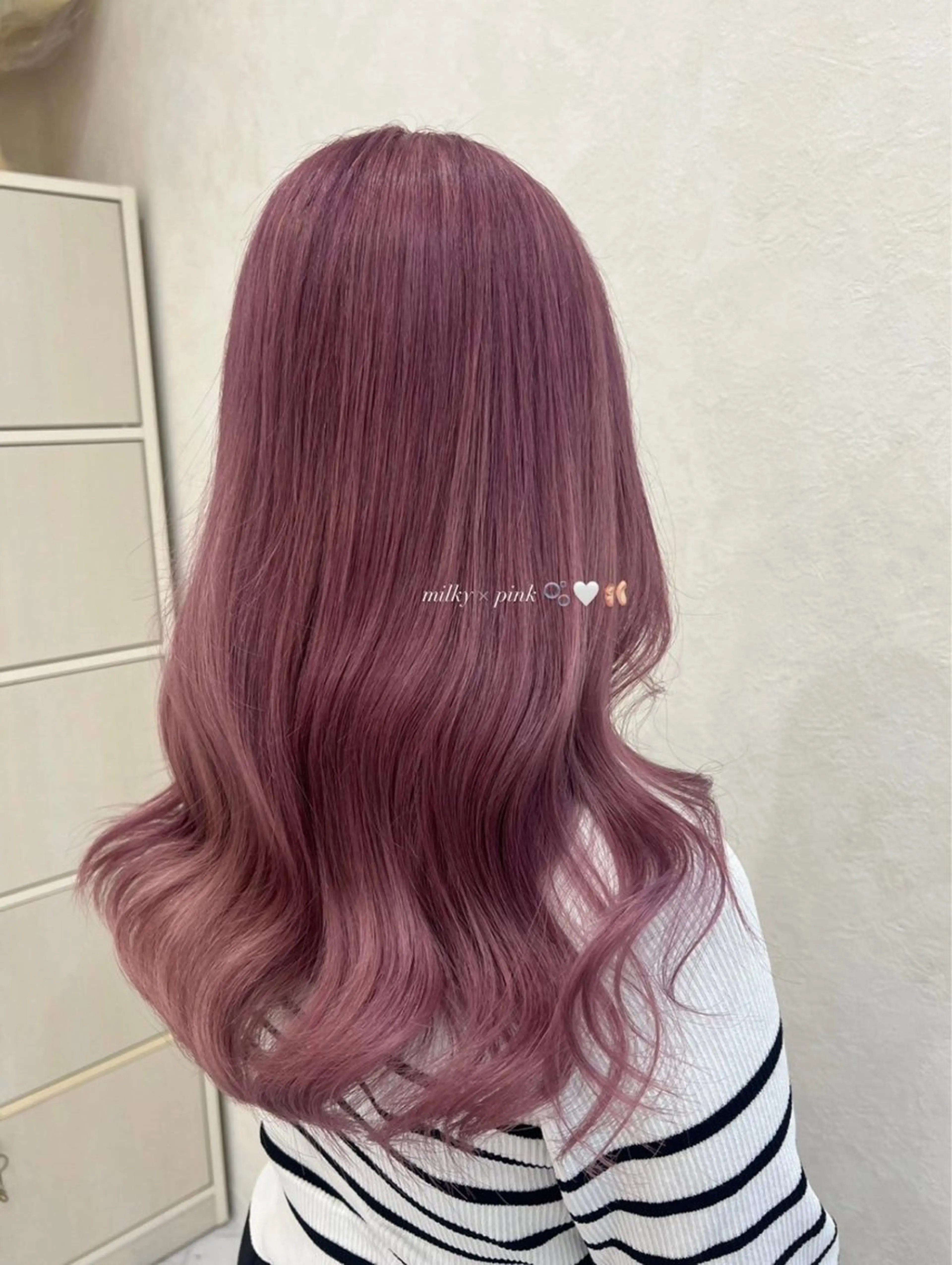 ロング カラー ヘアカラー 透明感カラー🪼🩵 𝐑𝐢𝐧のヘアスタイル