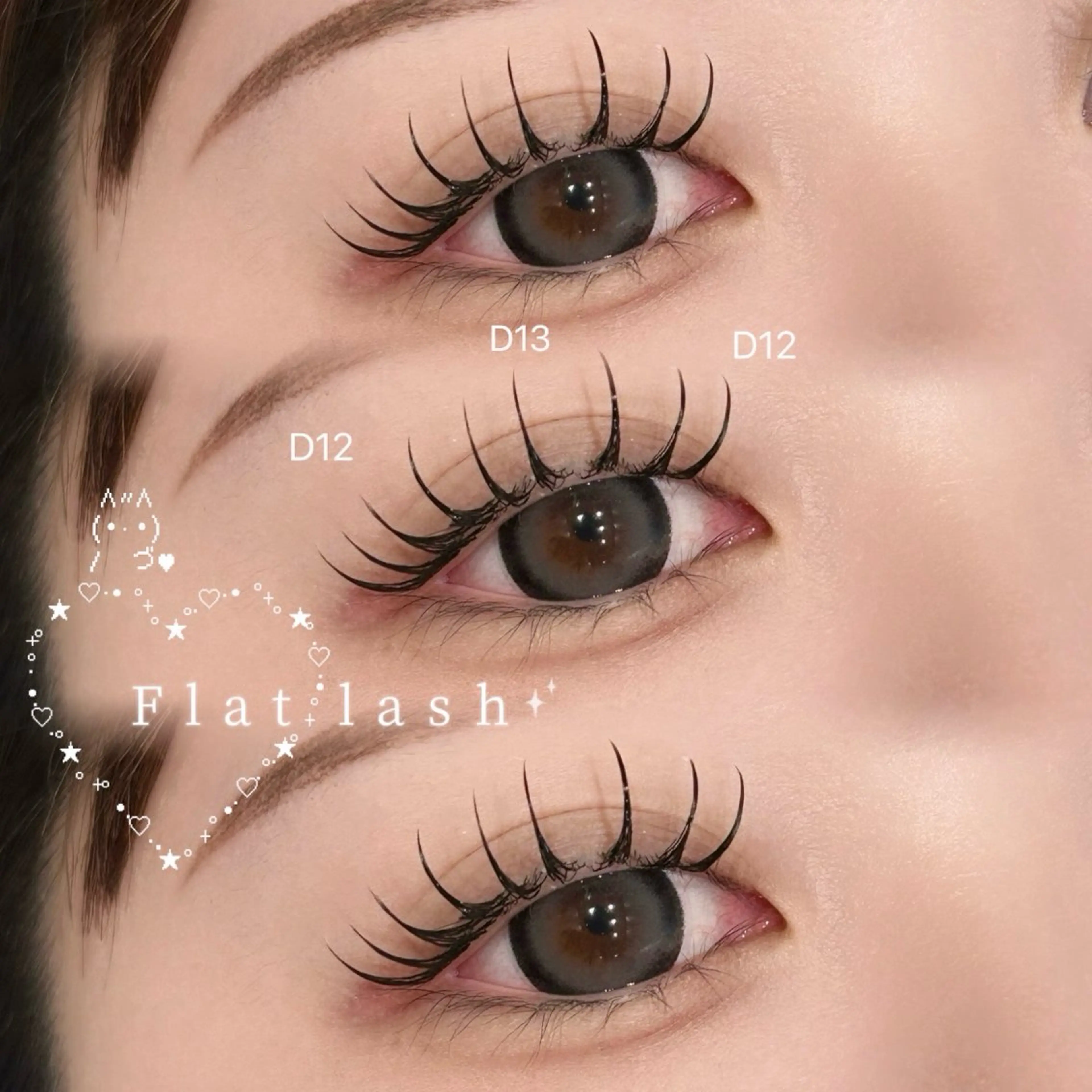 マツエク・マツパ フラットラッシュ マツエク SALON VILLAGE所属・eyelash kaori 🎀🫧のマツエク・マツパデザイン