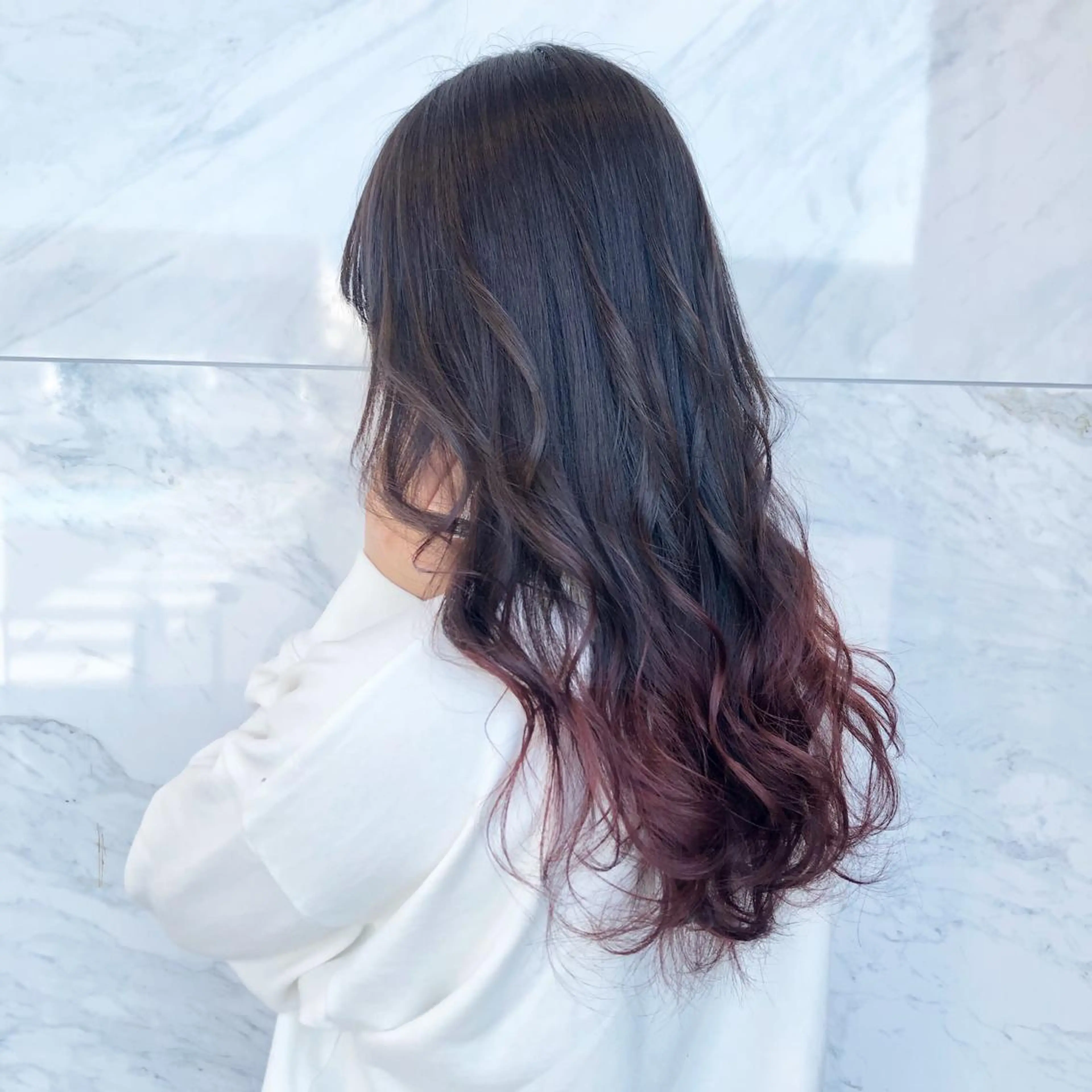 ロング カラー ヘアアレンジ 吉野 優子のマツエク・マツパデザイン