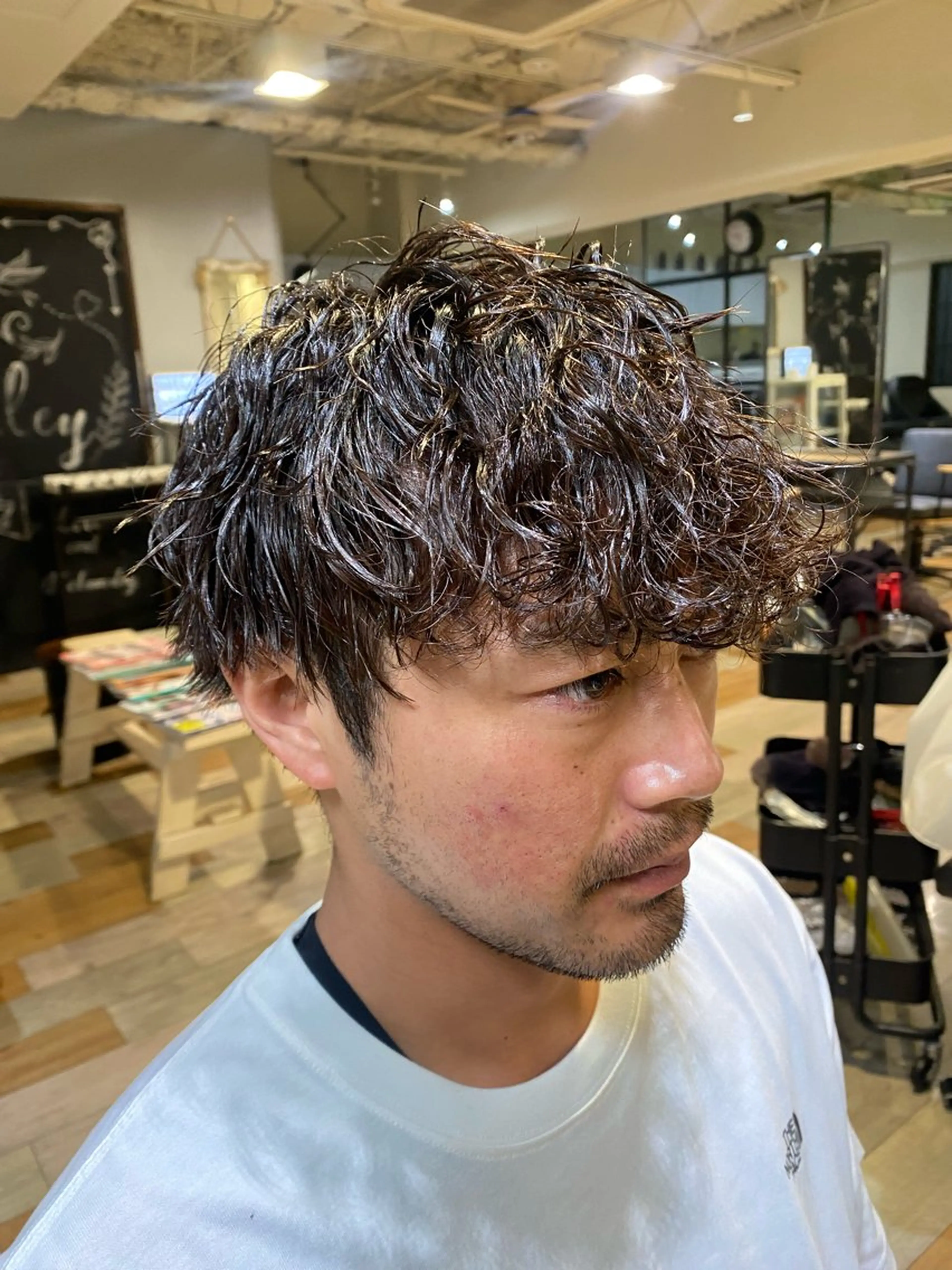 【絶対にキまる】メンズカット+ツイストスパイラルパーマ⚡️の写真