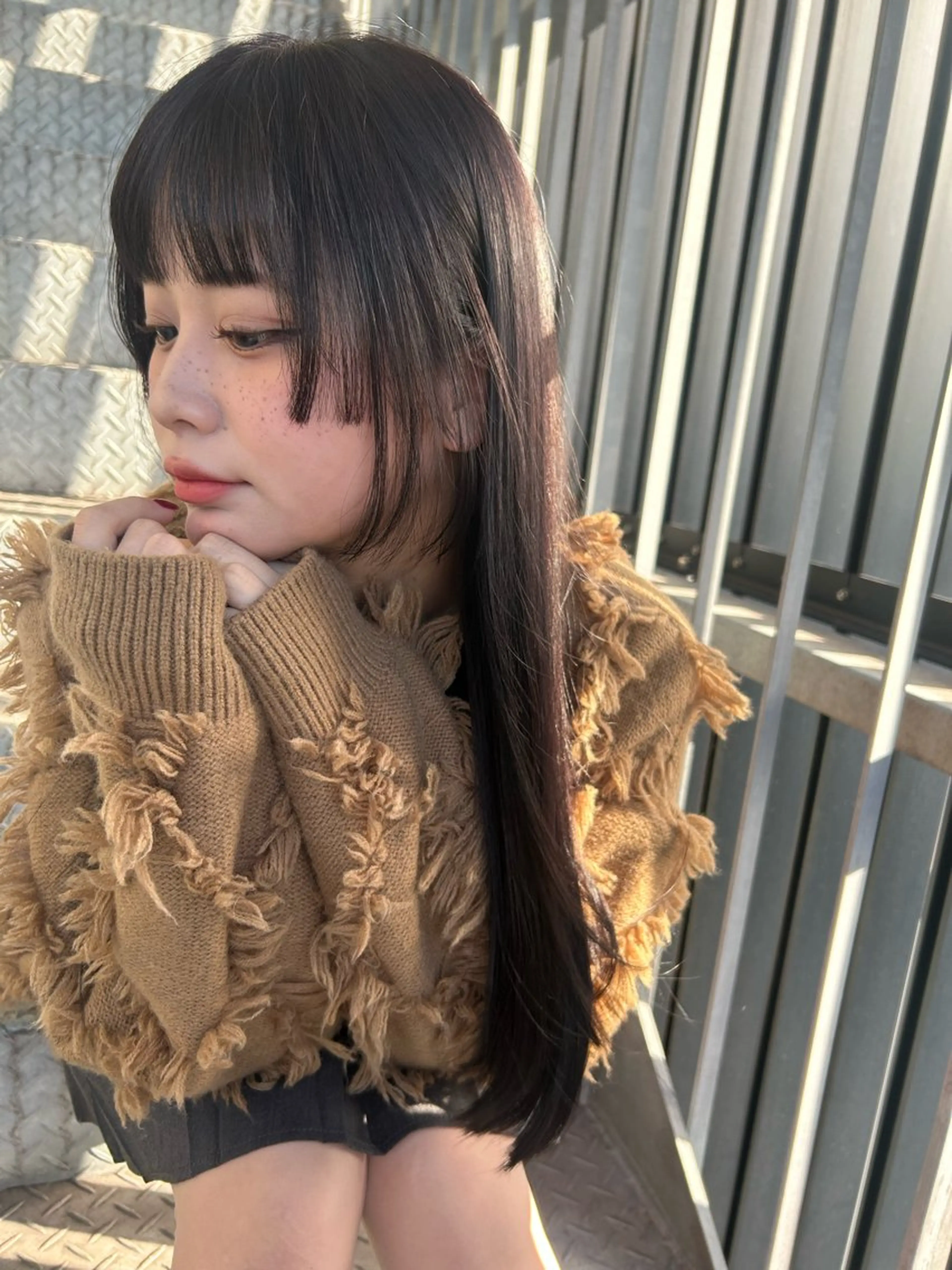 ロング カラー 髪質改善 トリートメント VISUALIST所属・小倉/レイヤー/ 顔周りカット/naoのヘアスタイル