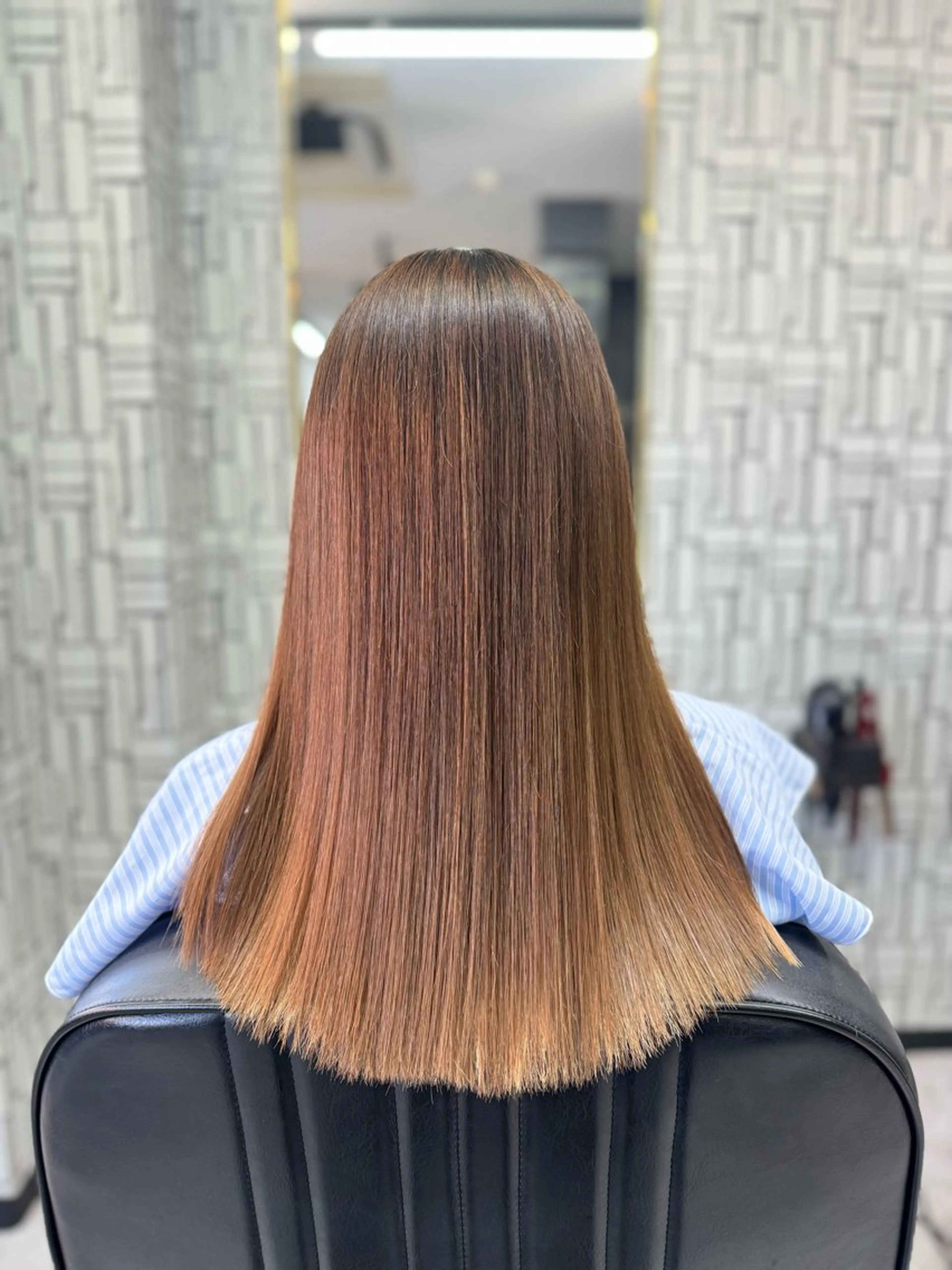 ロング カット 縮毛矯正 トリートメント 篠原 侑作のヘアスタイル