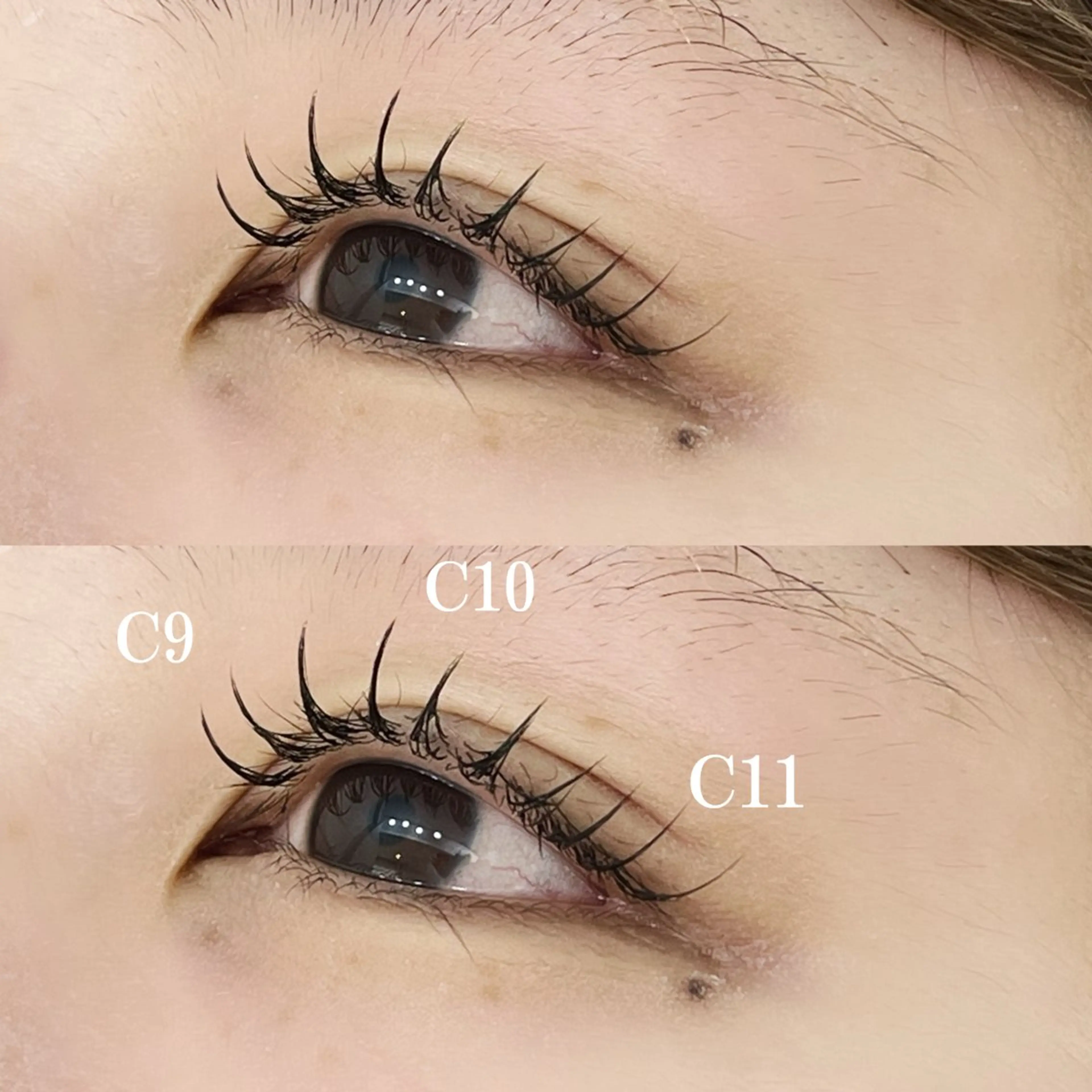 マツエク・マツパ 束感まつ毛 Cカール 目尻長め 太多和 オオタワのマツエク・マツパデザイン