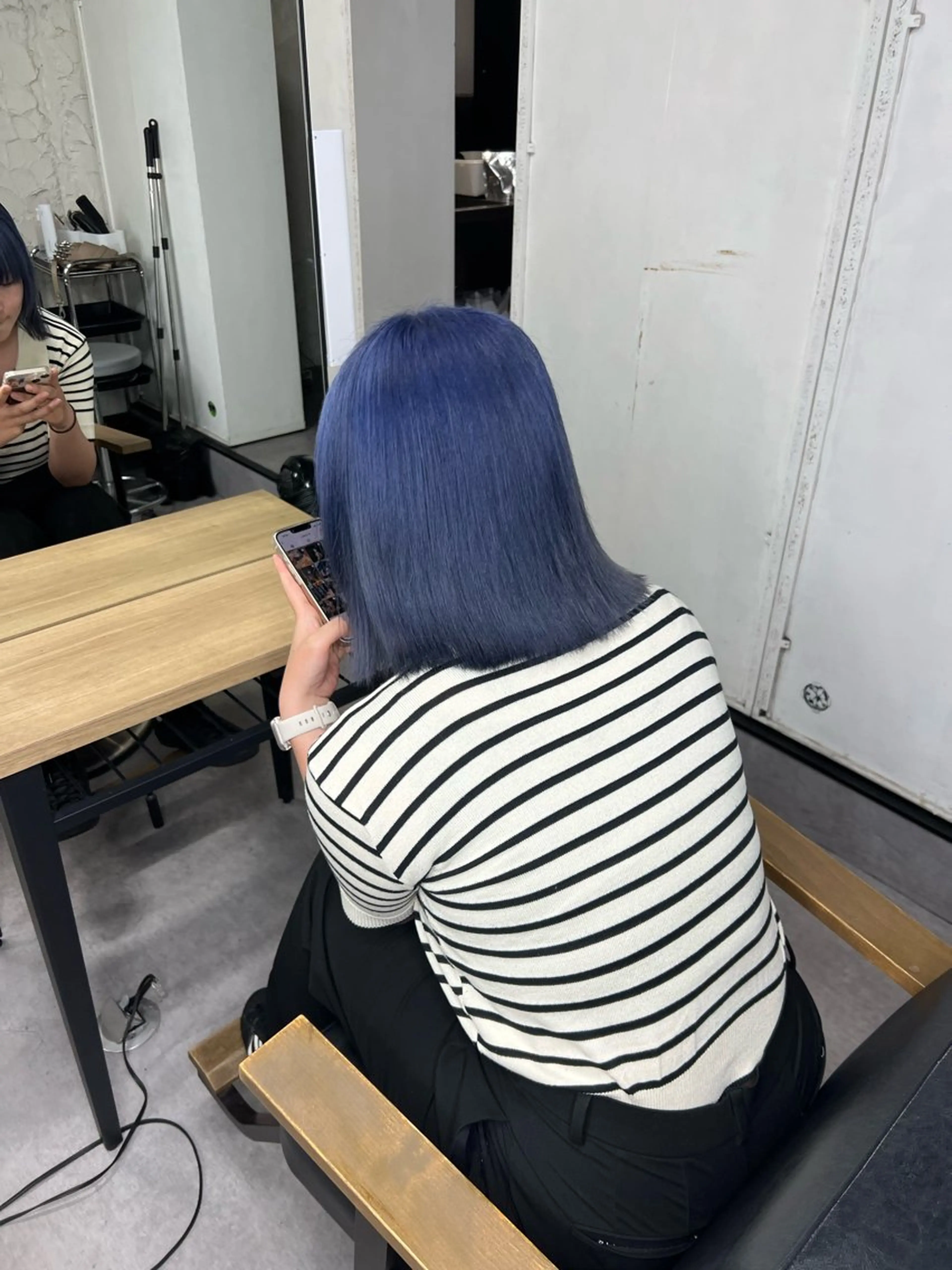 カラー ブルーカラー ネイビーカラー ヘアカラー トリートメント SWAY所属・SWAY_KAI_ 長谷川魁のヘアスタイル