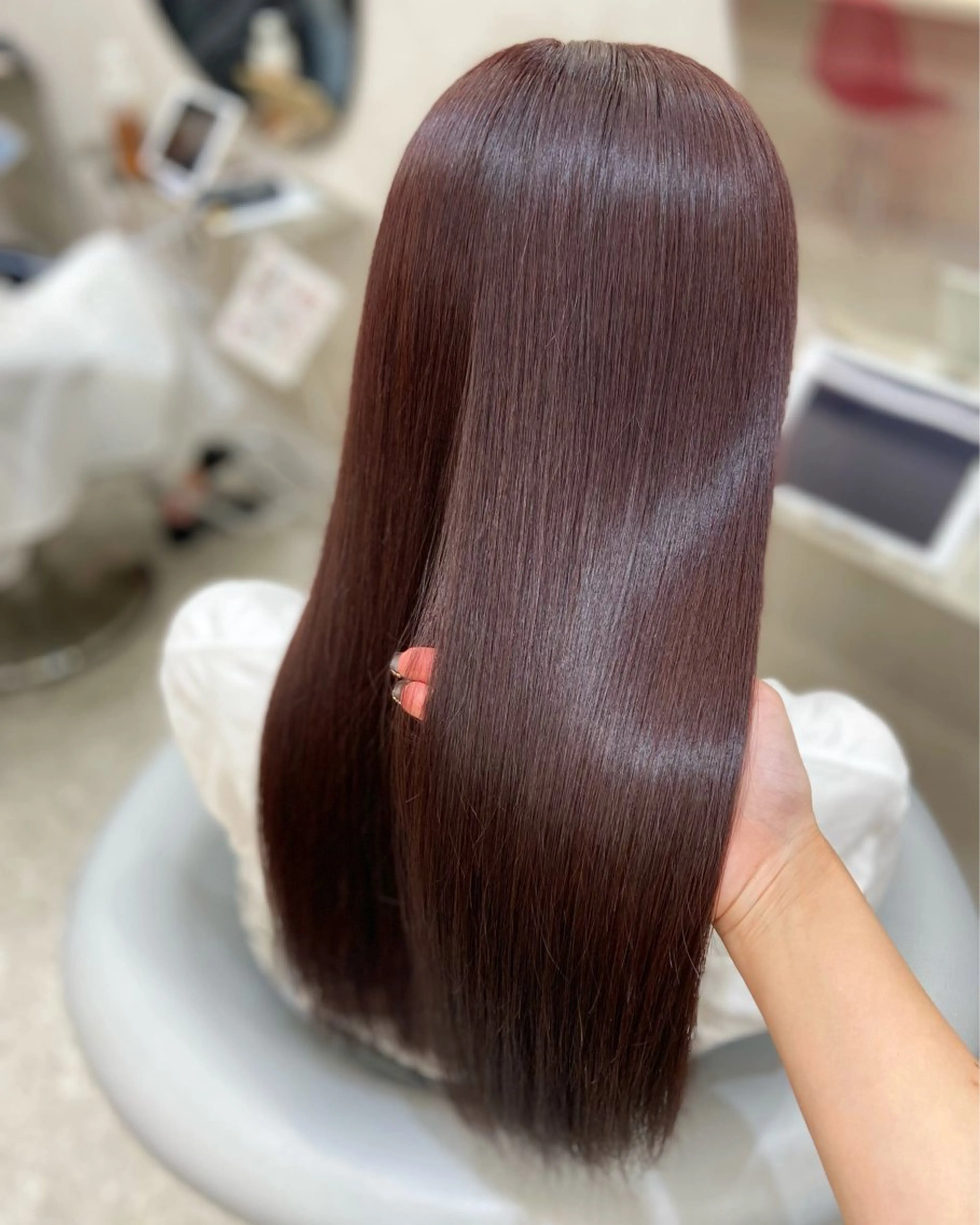 ロング カラー 新宿/韓国ヘア 中明度カラー/かやのヘアスタイル