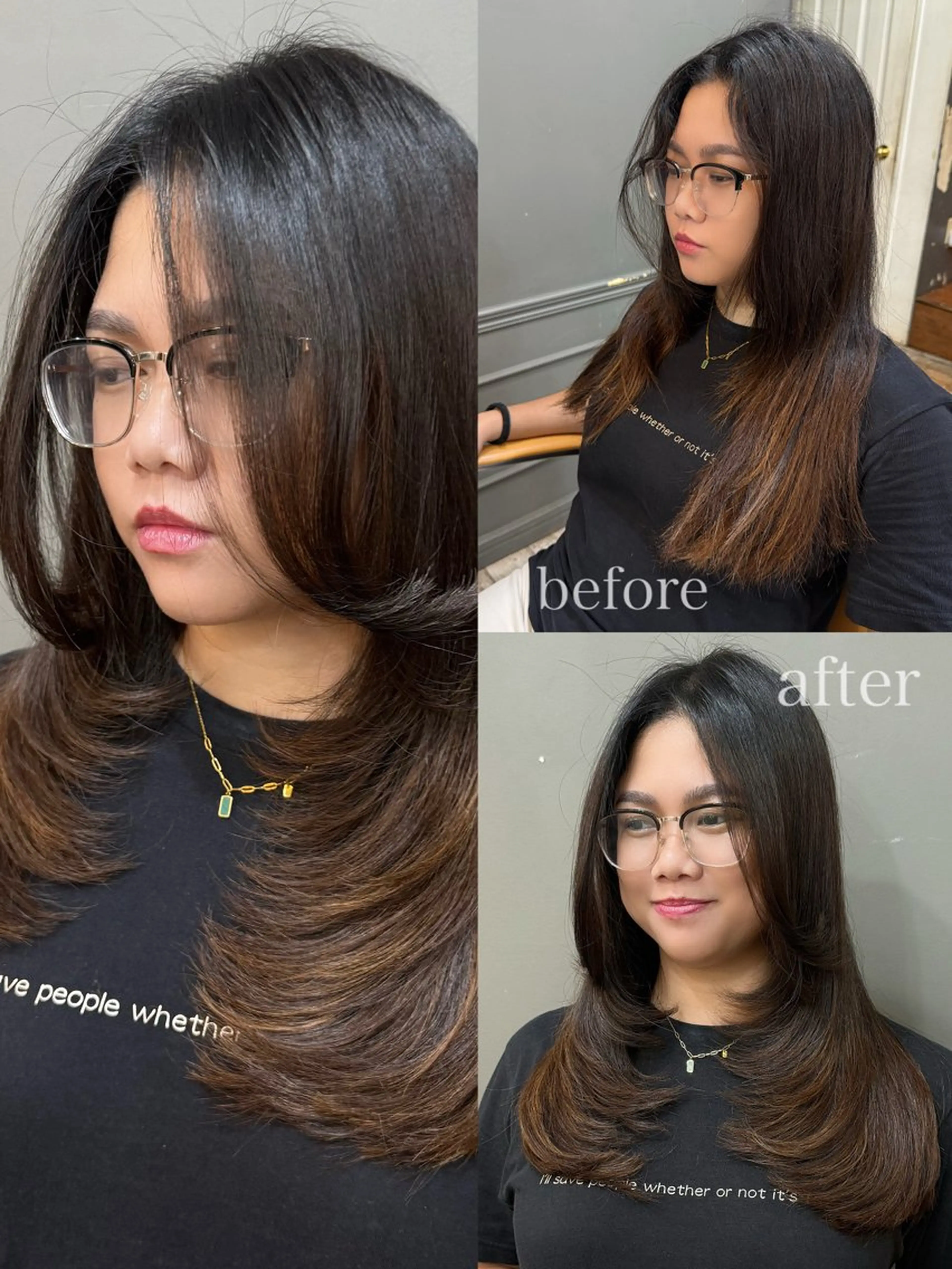 ロング レイヤーカット 【azure横浜】 🧸misaki🌸のヘアスタイル