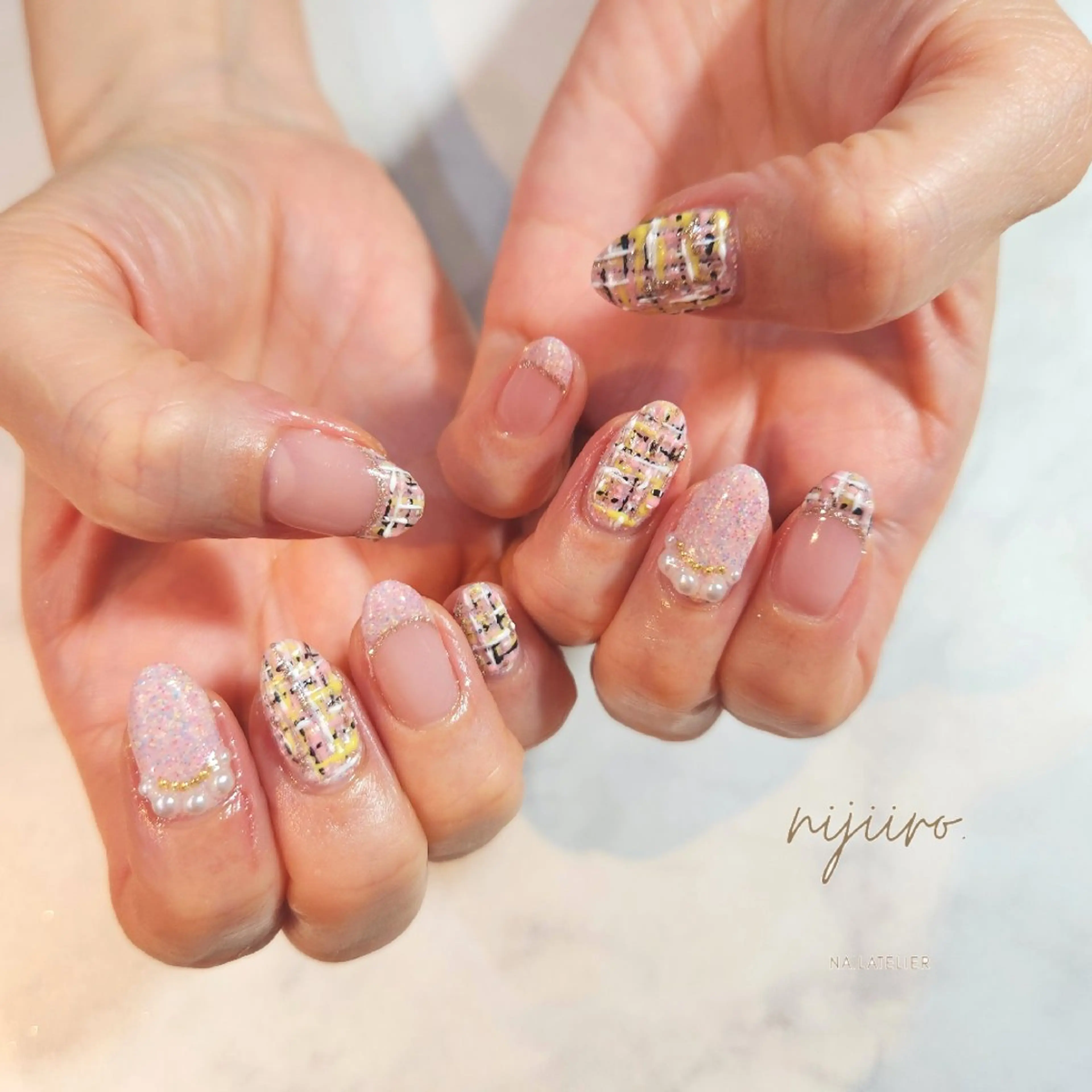 ネイル ハンドネイル nailatelier nijiiro.所属・nijiiro🌈 サトウのネイルデザイン