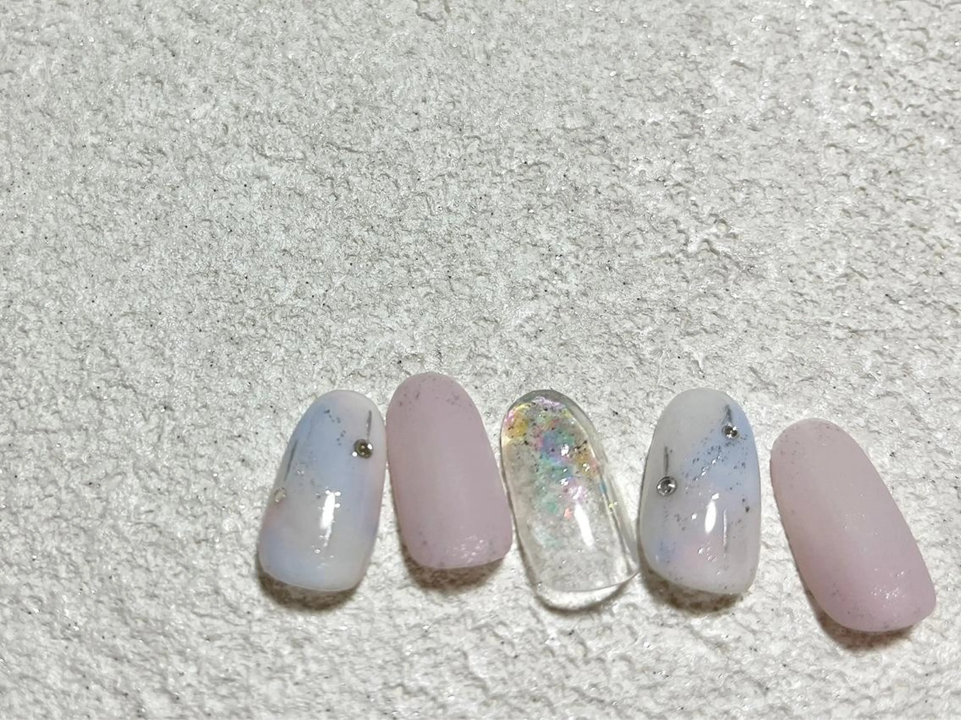ネイル オーロラネイル フラワーネイル フットネイル フレンチネイル ジェルネイル Mogu nail 二子玉川のネイルデザイン