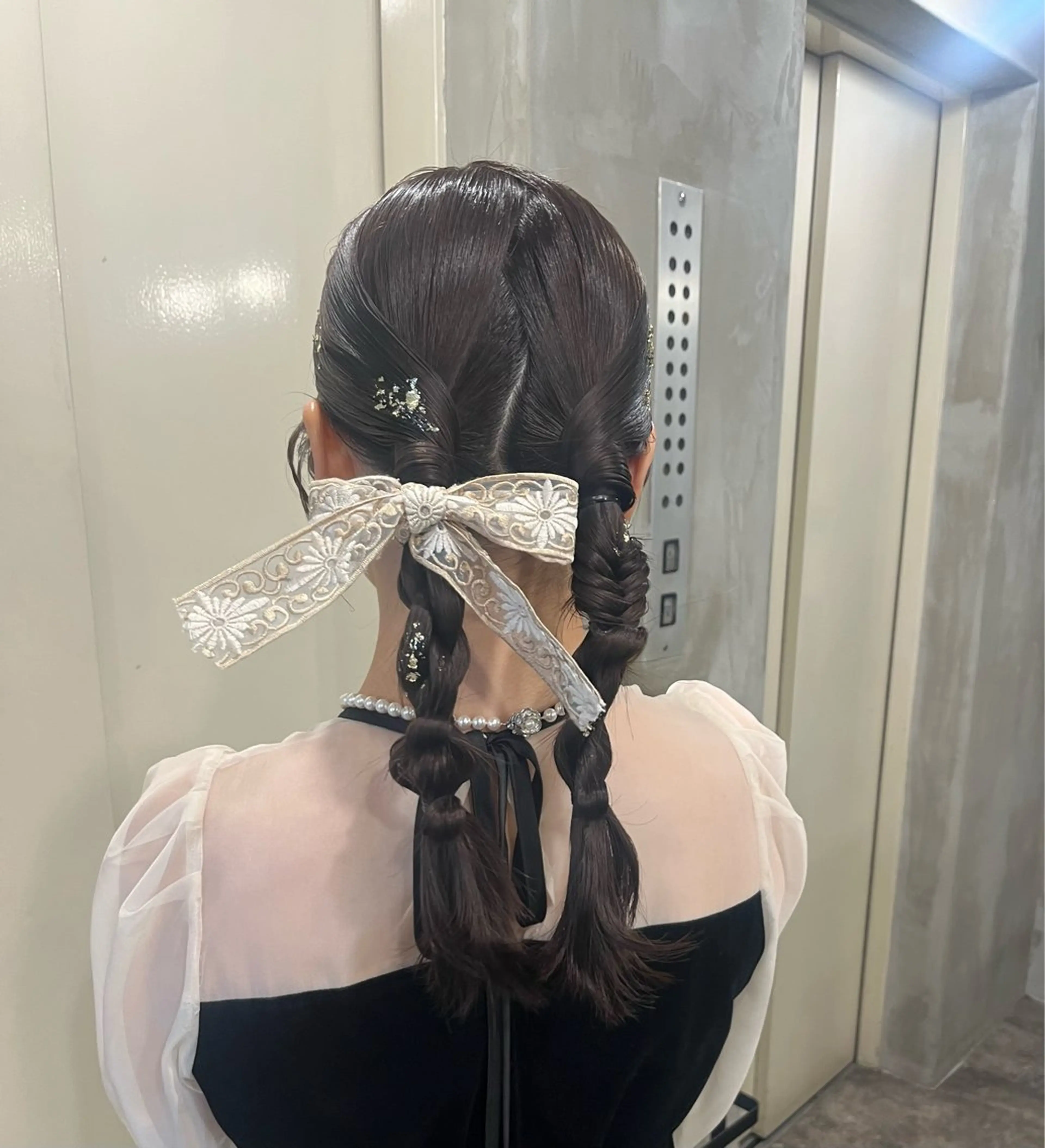 ヘアアレンジ 栗本 陽香/顔周りレ イヤー/透明感カラーのヘアスタイル