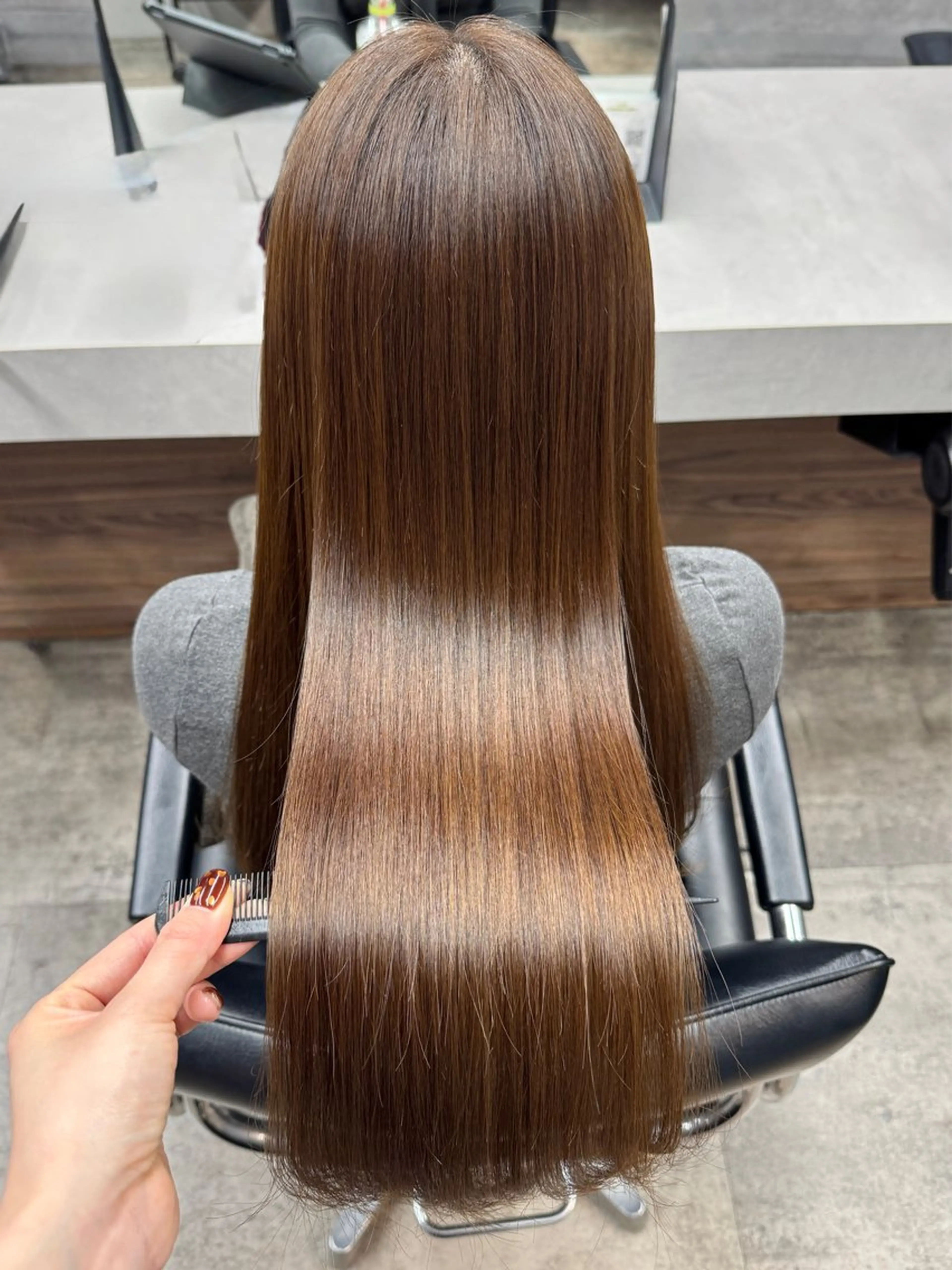 ロング カット ヘアカラー 縮毛矯正 トリートメント 髪質改善/艶髪 MINAMIのヘアスタイル