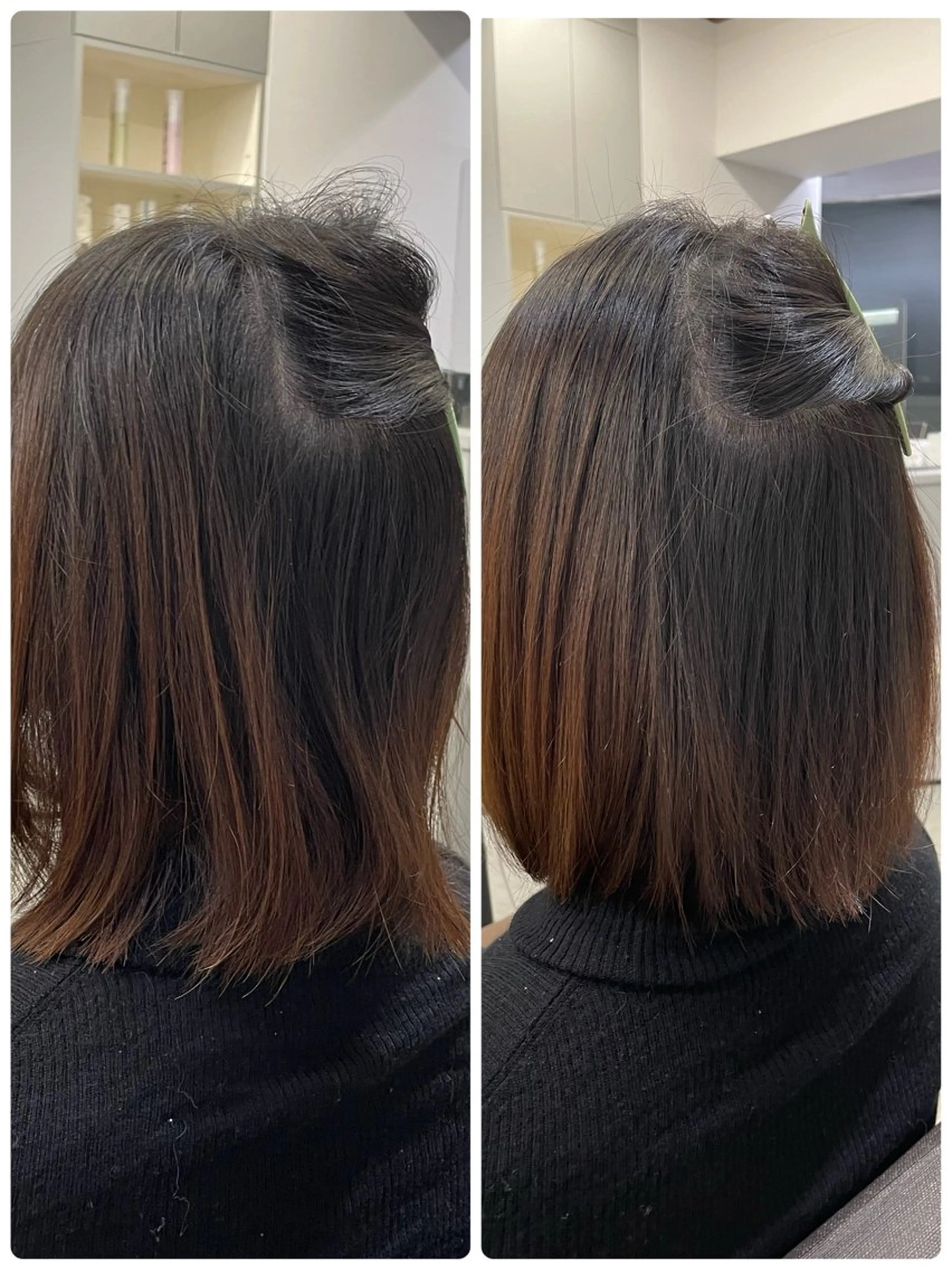 夜間限定⭐️絹髪ストレート(巻ける/地毛風/シャキンとしない自然な仕上がり/美髪矯正/メテオ/酸熱ストレートパーマ)の写真