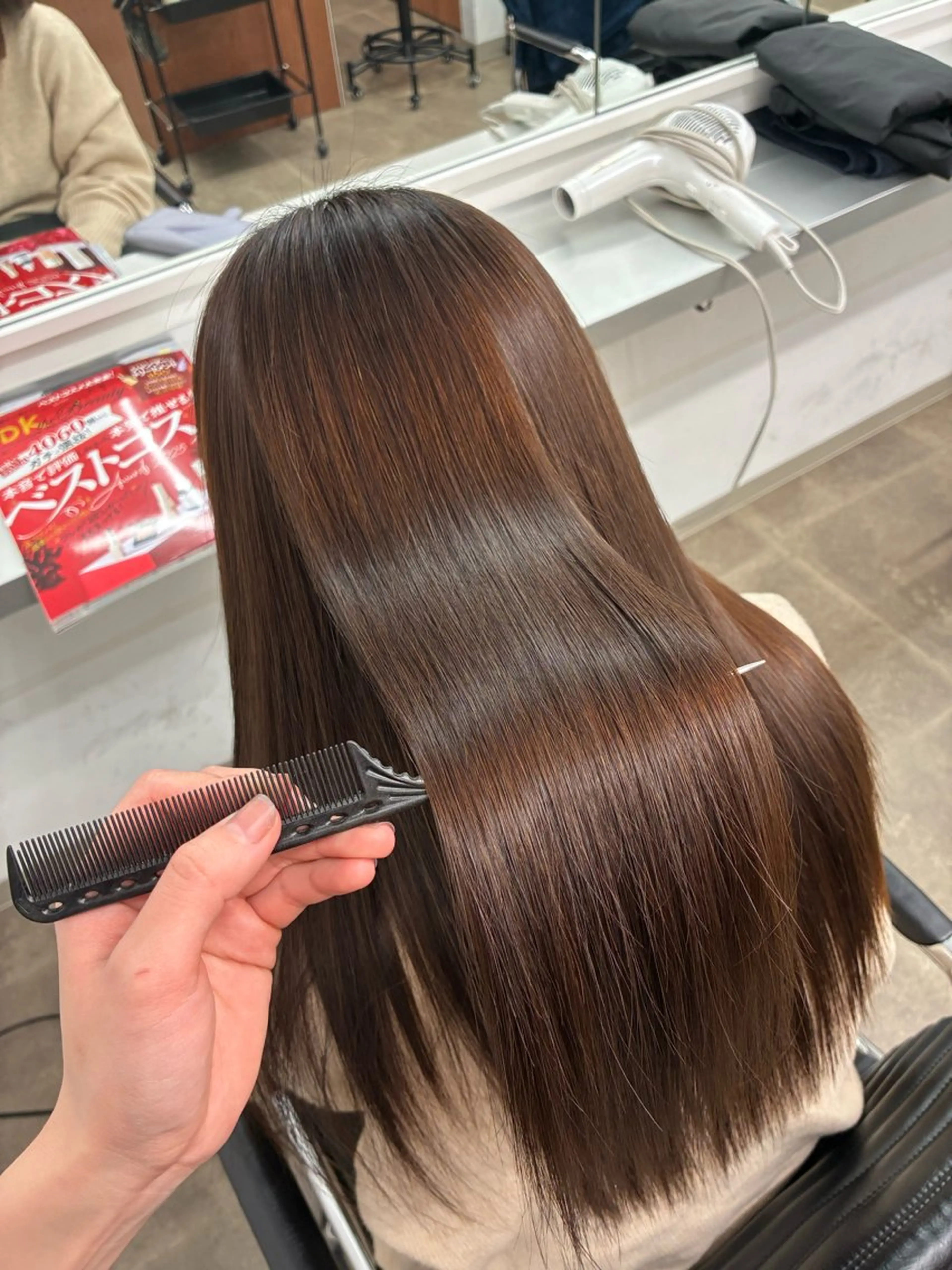 ロング 縮毛矯正 ENV船橋 櫻井ちののヘアスタイル