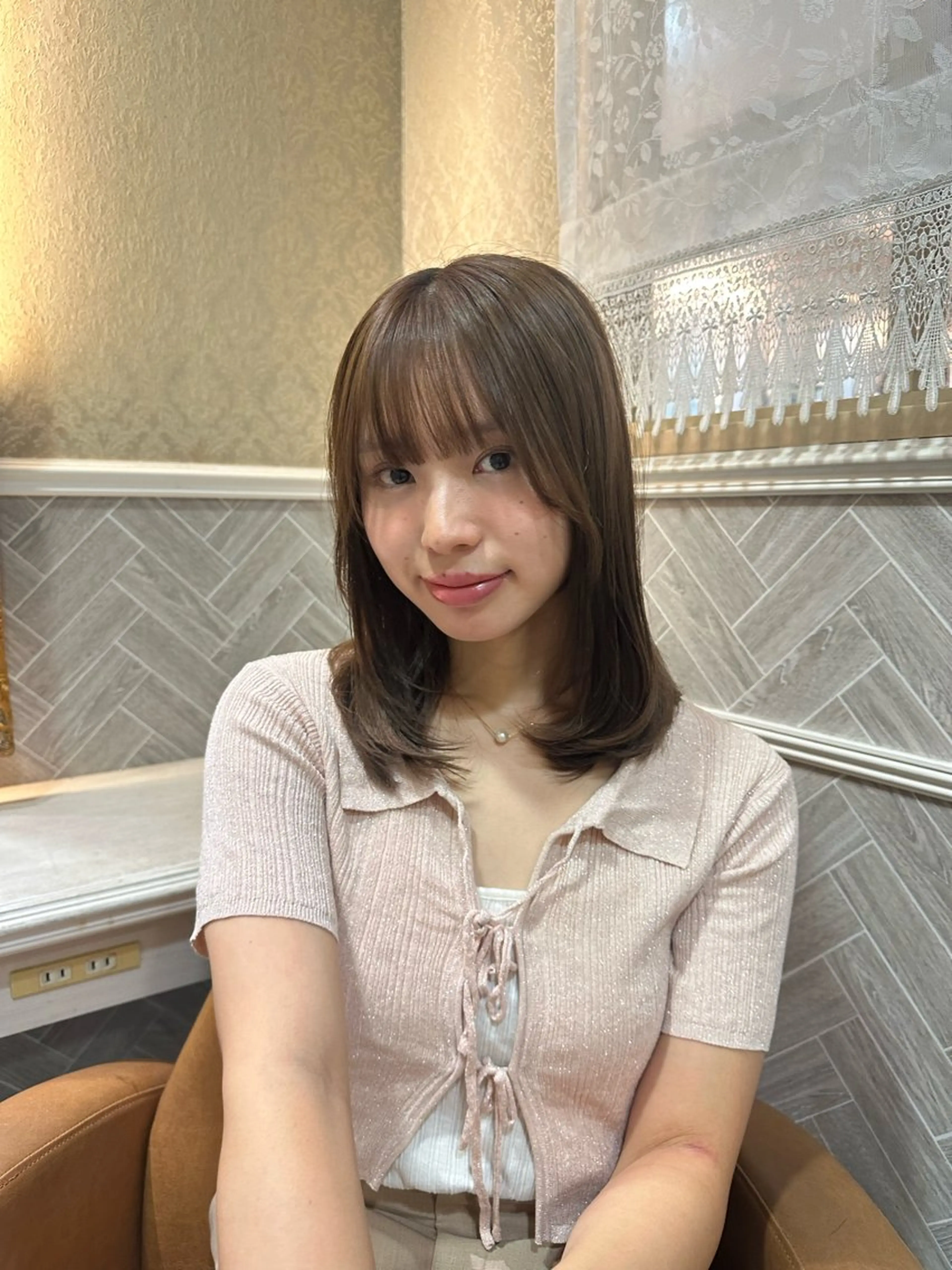 セミロング レイヤーカット レイヤー/顔周り/ 髪質改善/銀座/サラのヘアスタイル