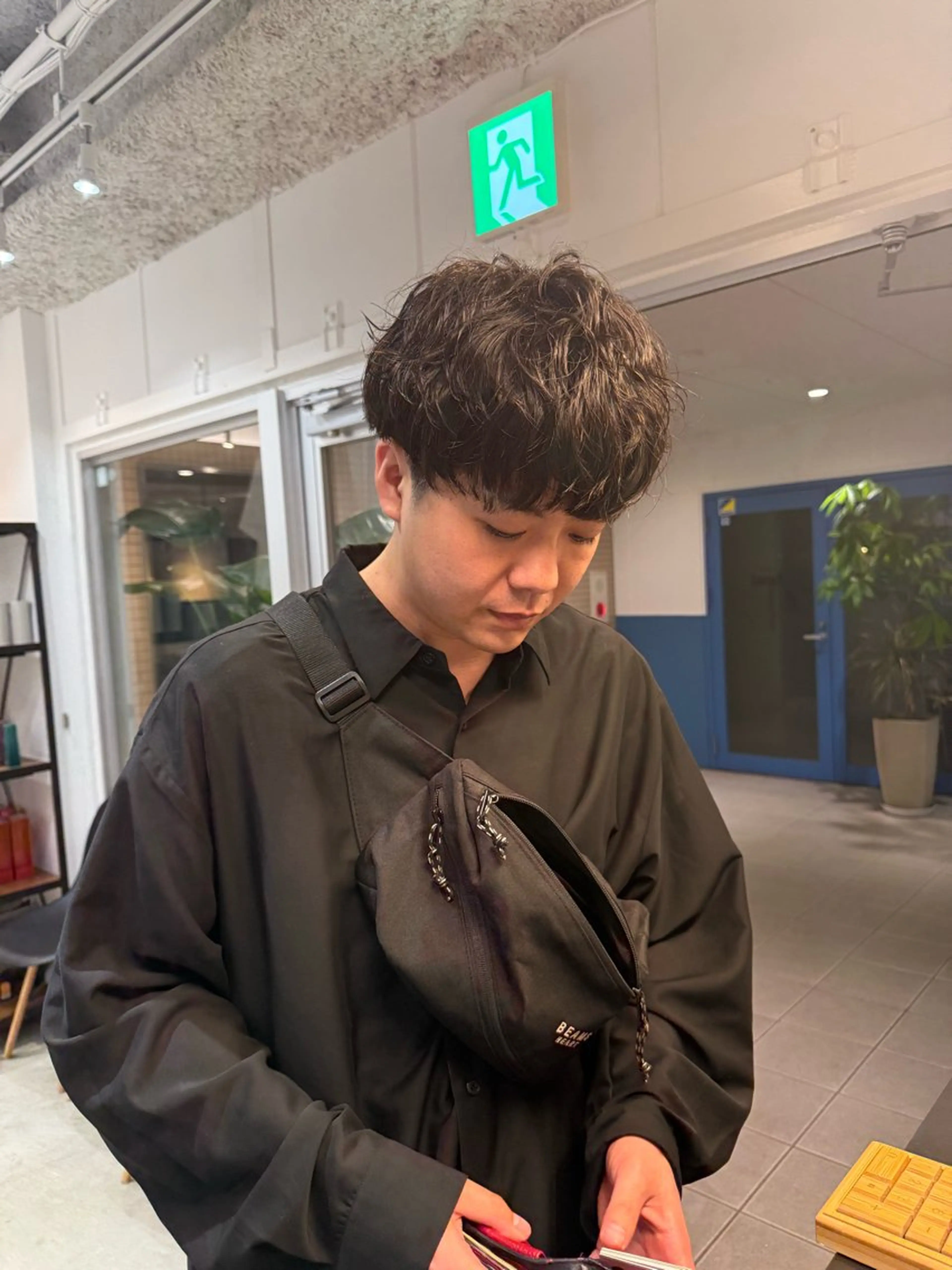 パーマ メンズ マッシュ メンズパーマ 🌷KARIN/ ショート、メンズ🍃のヘアスタイル