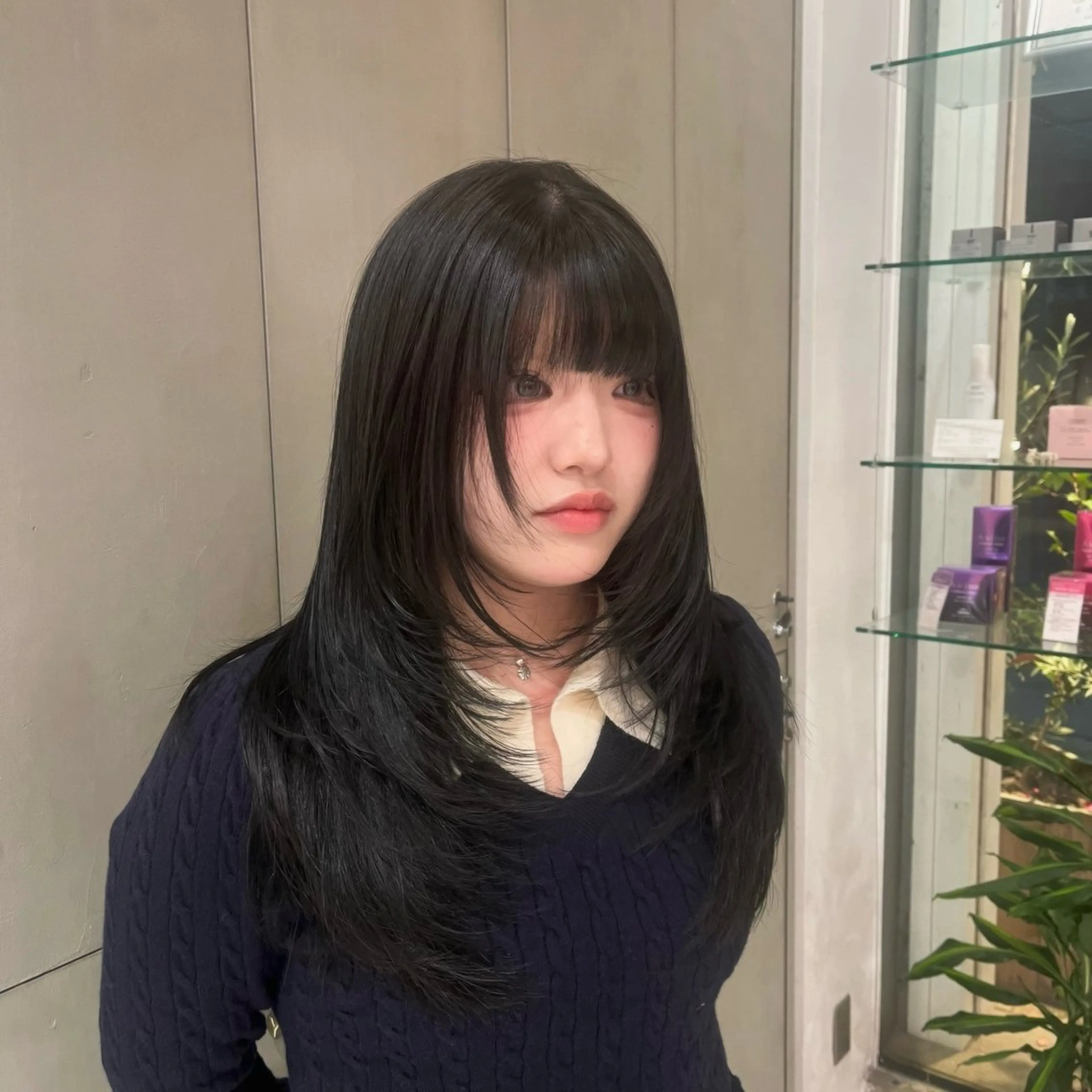 ロング カラー ヘアカラー D'na所属・ベージュ🤎/韓国風 ヘア🇰🇷/さくらのヘアスタイル